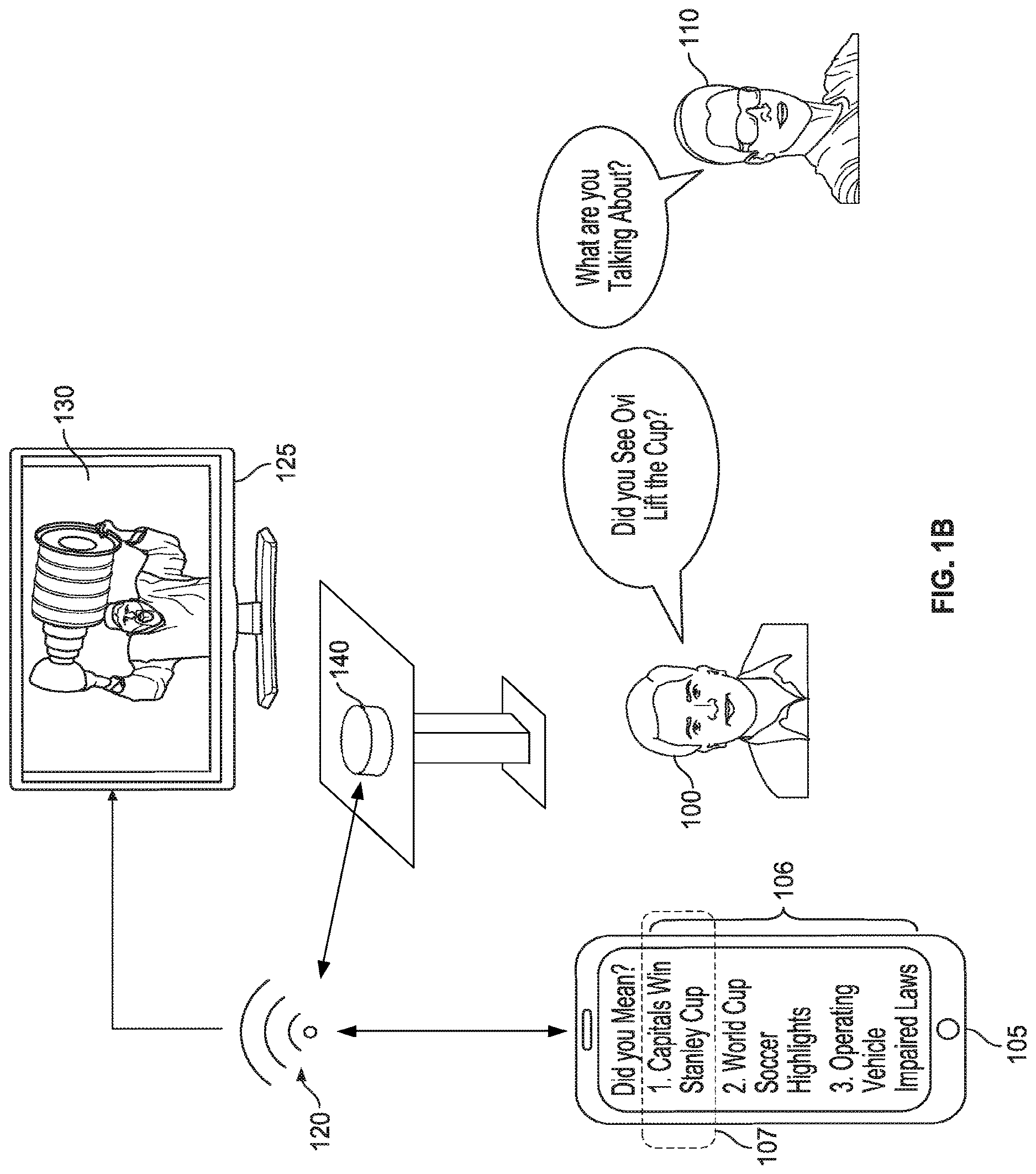 Patent US12621530 Figure 2 – Augmented display from conversational monitoring