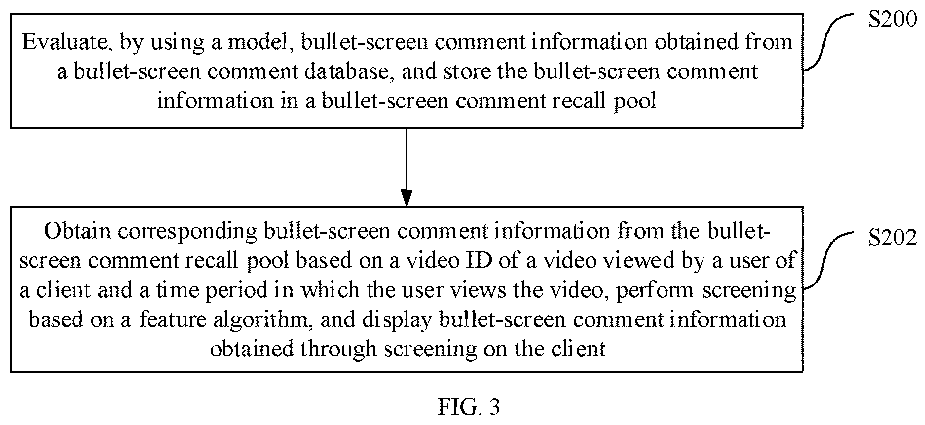 Patent US12621535 Figure 3 – Bullet-screen comment processing method and system