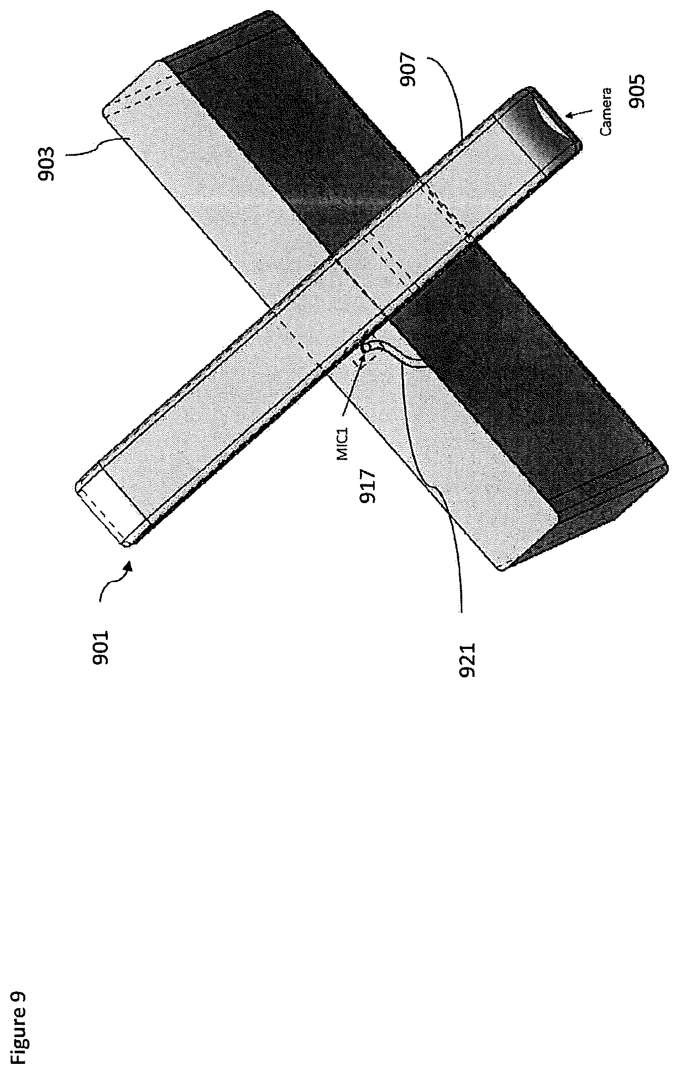 Patent US12621546 Figure 9 – Rotating camera and microphone configurations
