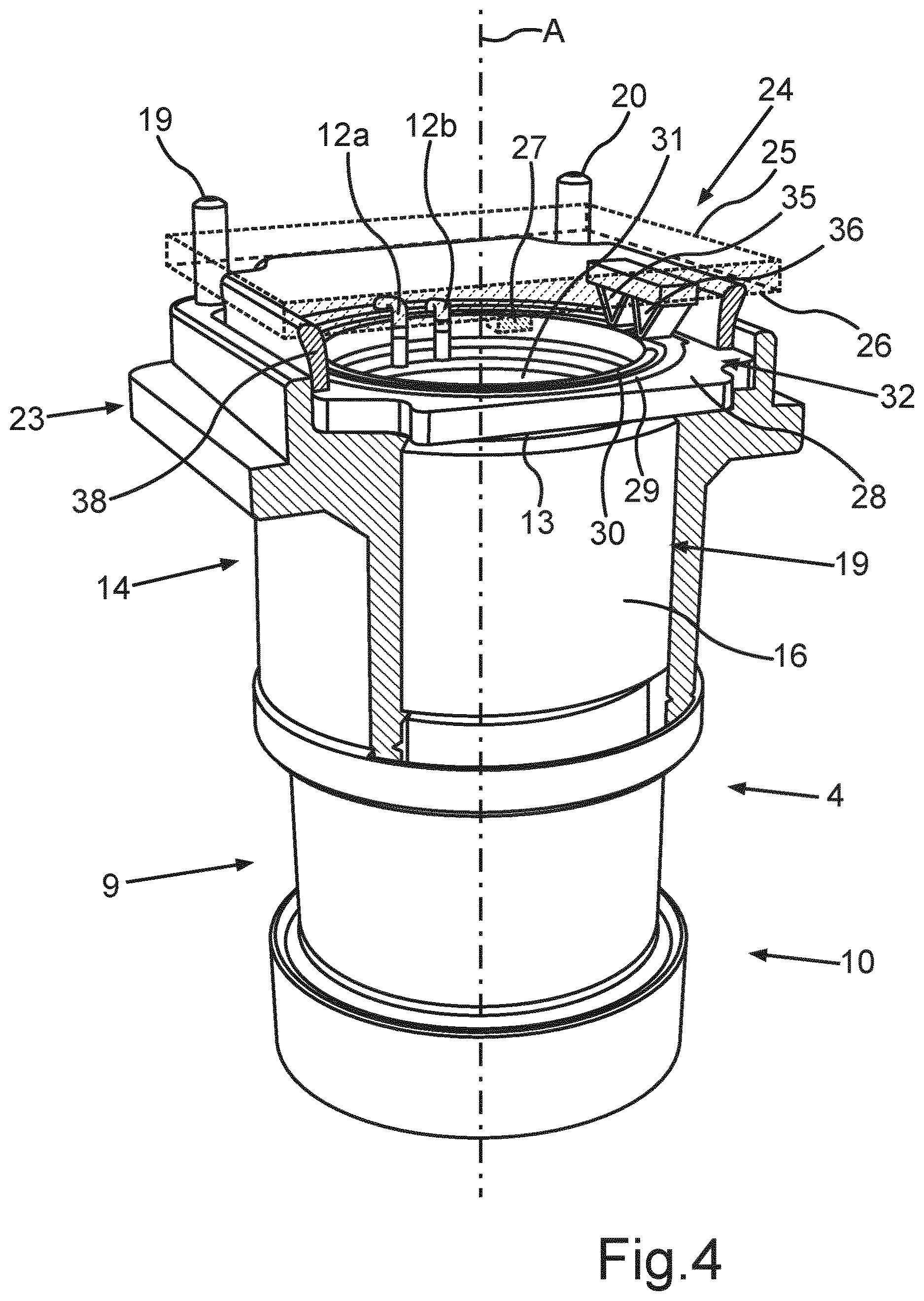 Patent US12621549 Figure 3 – Camera for a motor vehicle with specific sealing between a housing front part and a circuit board, as well as motor vehicle