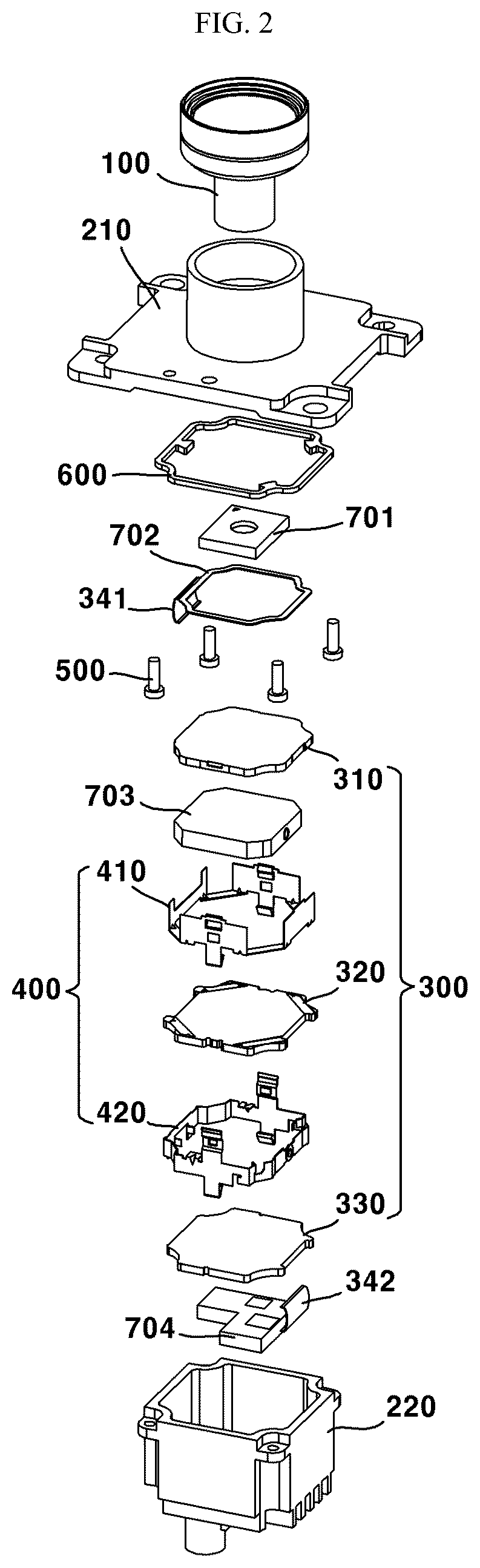 Patent US12621550 Figure 2 – Camera module