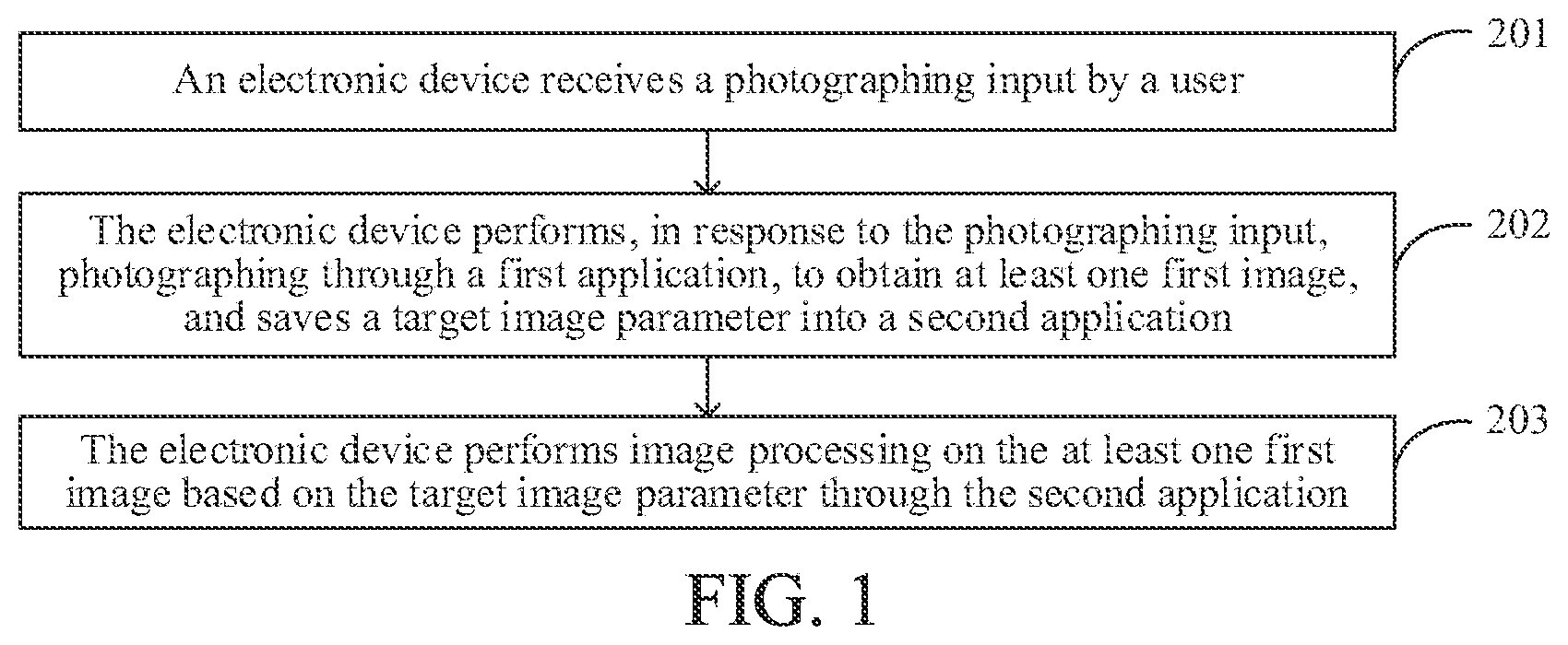 Patent US12621556 — Image processing method and apparatus, and electronic device — Figure 1