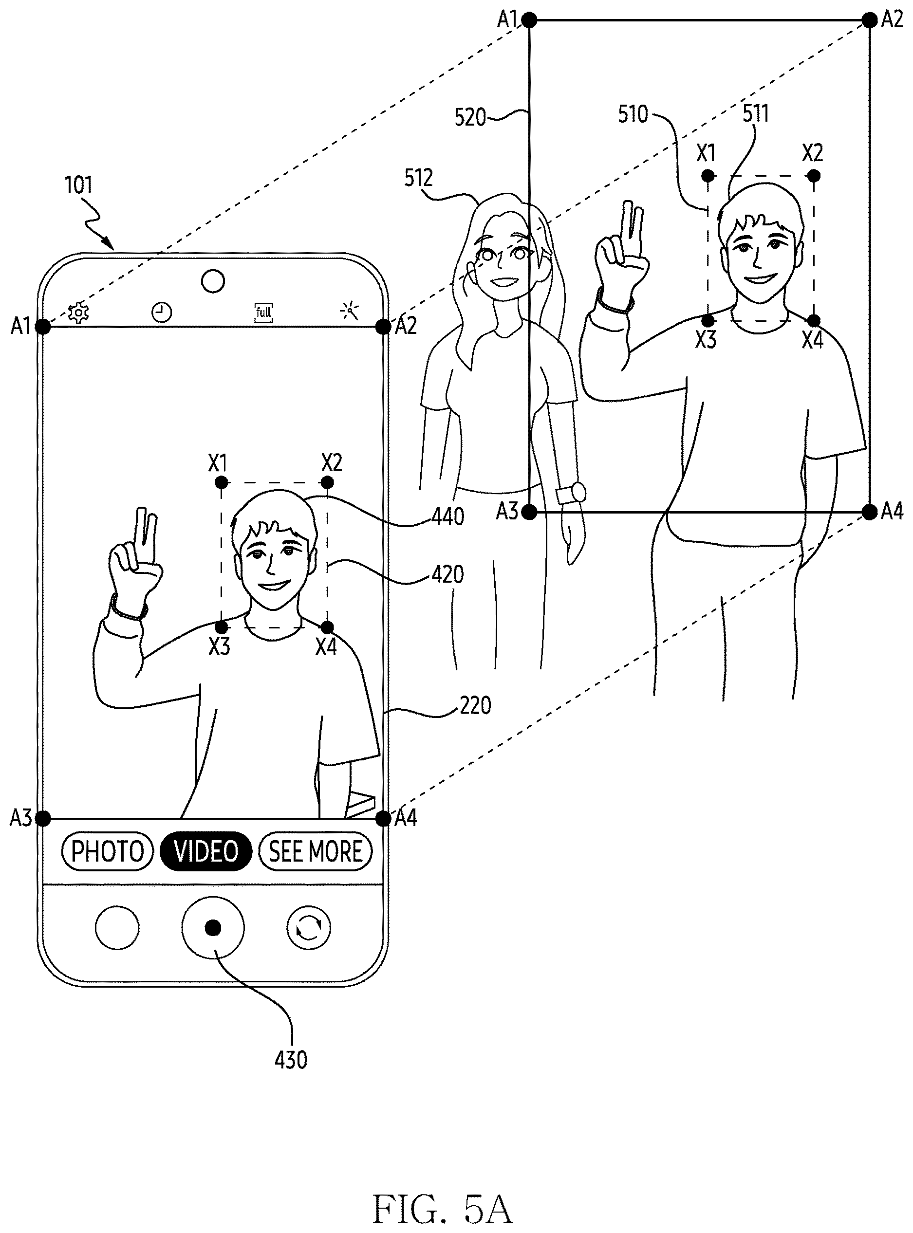 Patent US12621557 Figure 5 – Electronic device and method for displaying image based on interaction