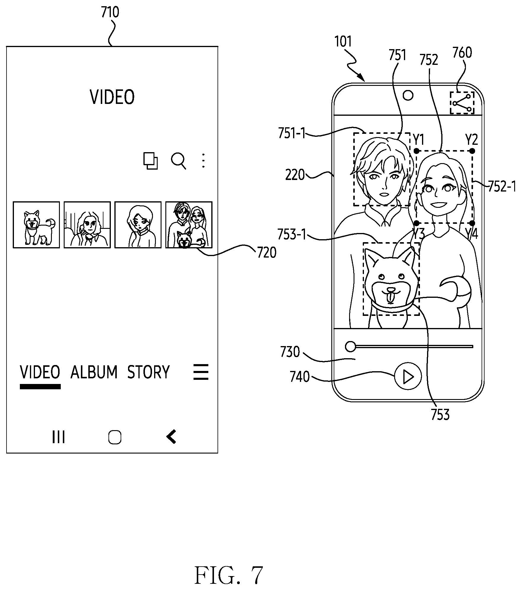 Patent US12621557 Figure 8 – Electronic device and method for displaying image based on interaction