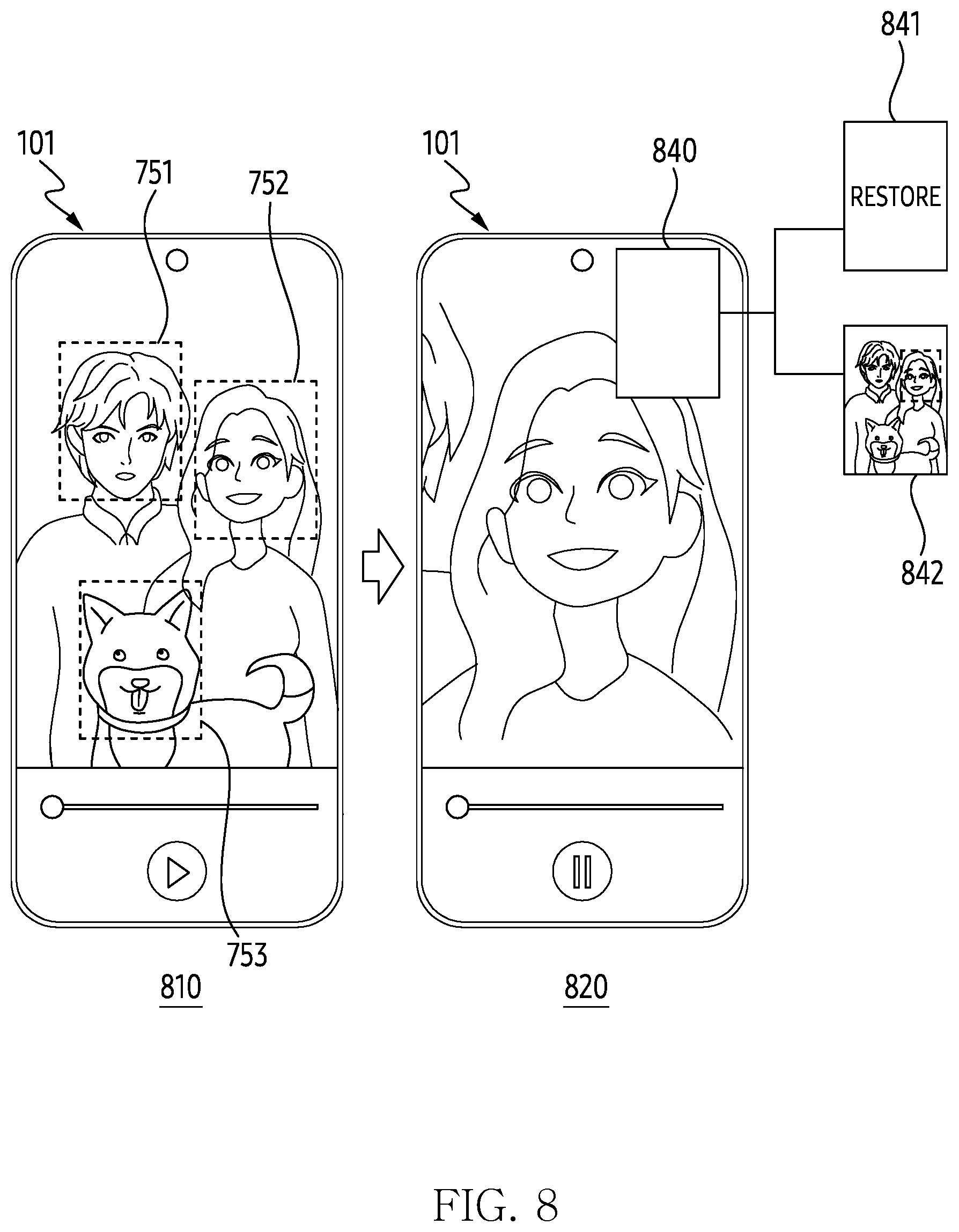 Patent US12621557 Figure 9 – Electronic device and method for displaying image based on interaction