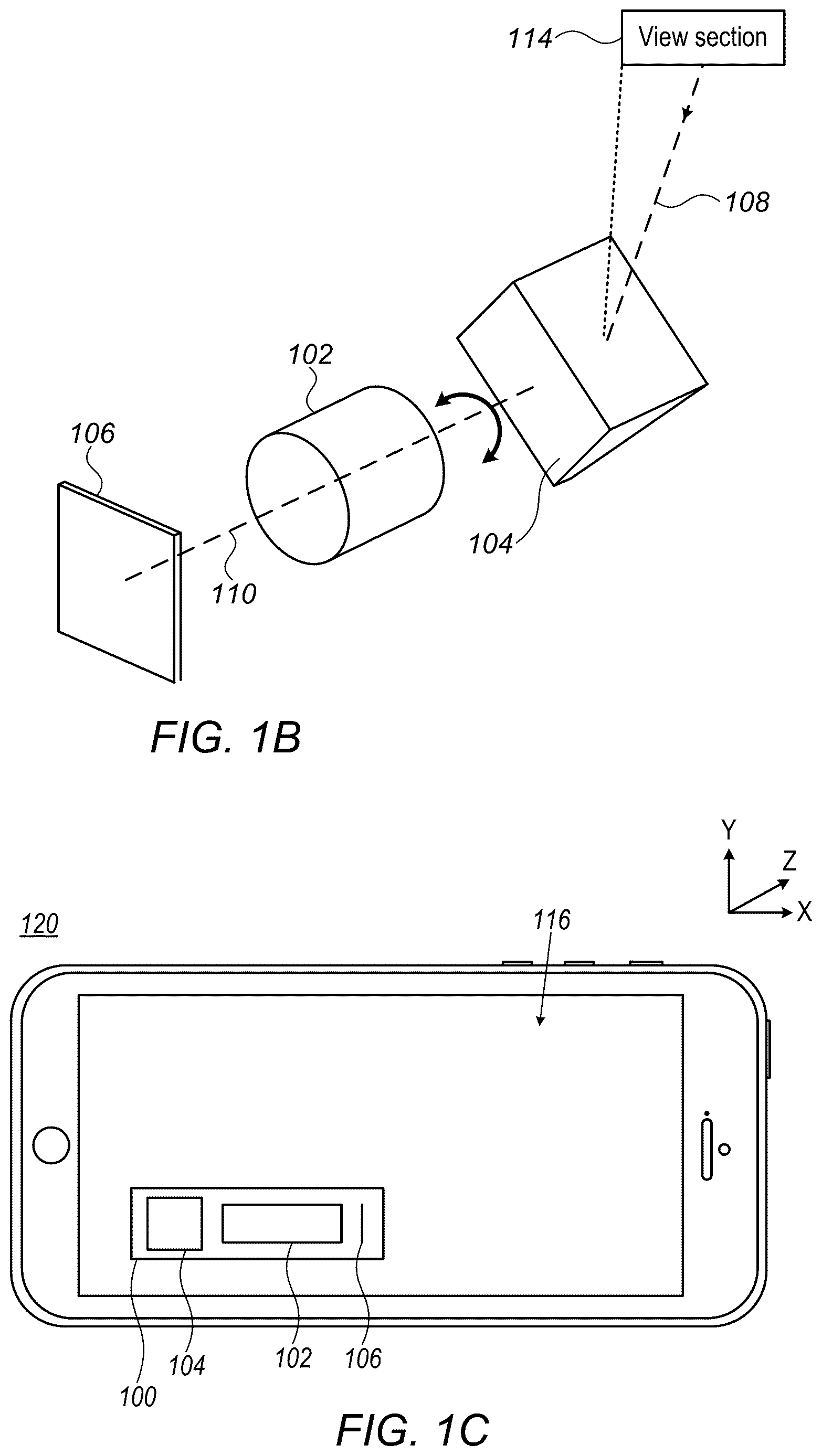 Patent US12621570 Figure 2 – Optical image stabilization in a scanning folded camera