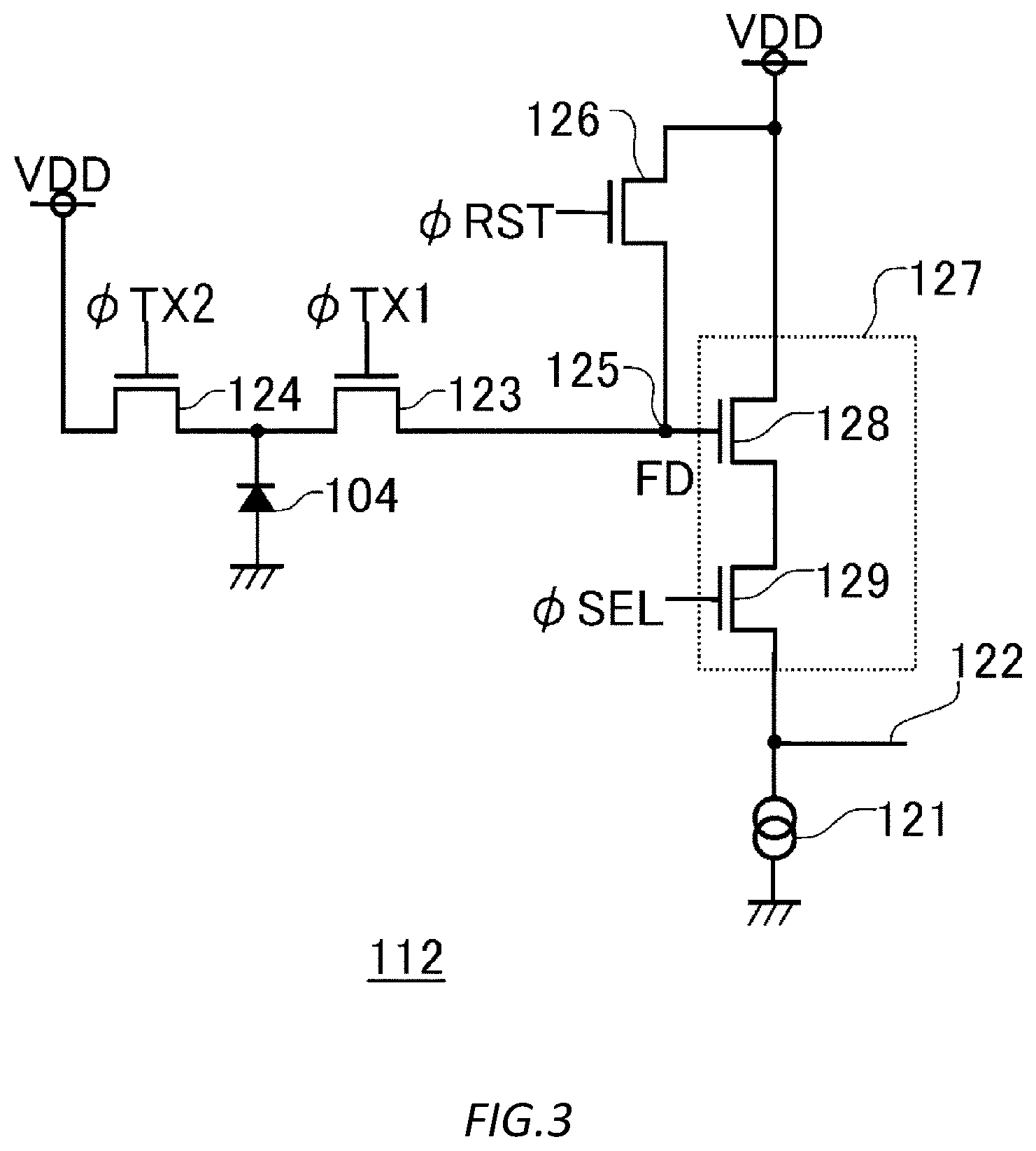 Patent US12621587 Figure 3 – Image capturing element and image capturing apparatus