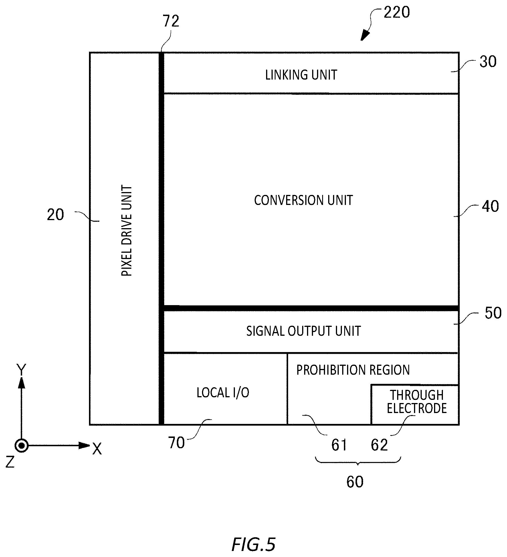 Patent US12621587 Figure 5 – Image capturing element and image capturing apparatus