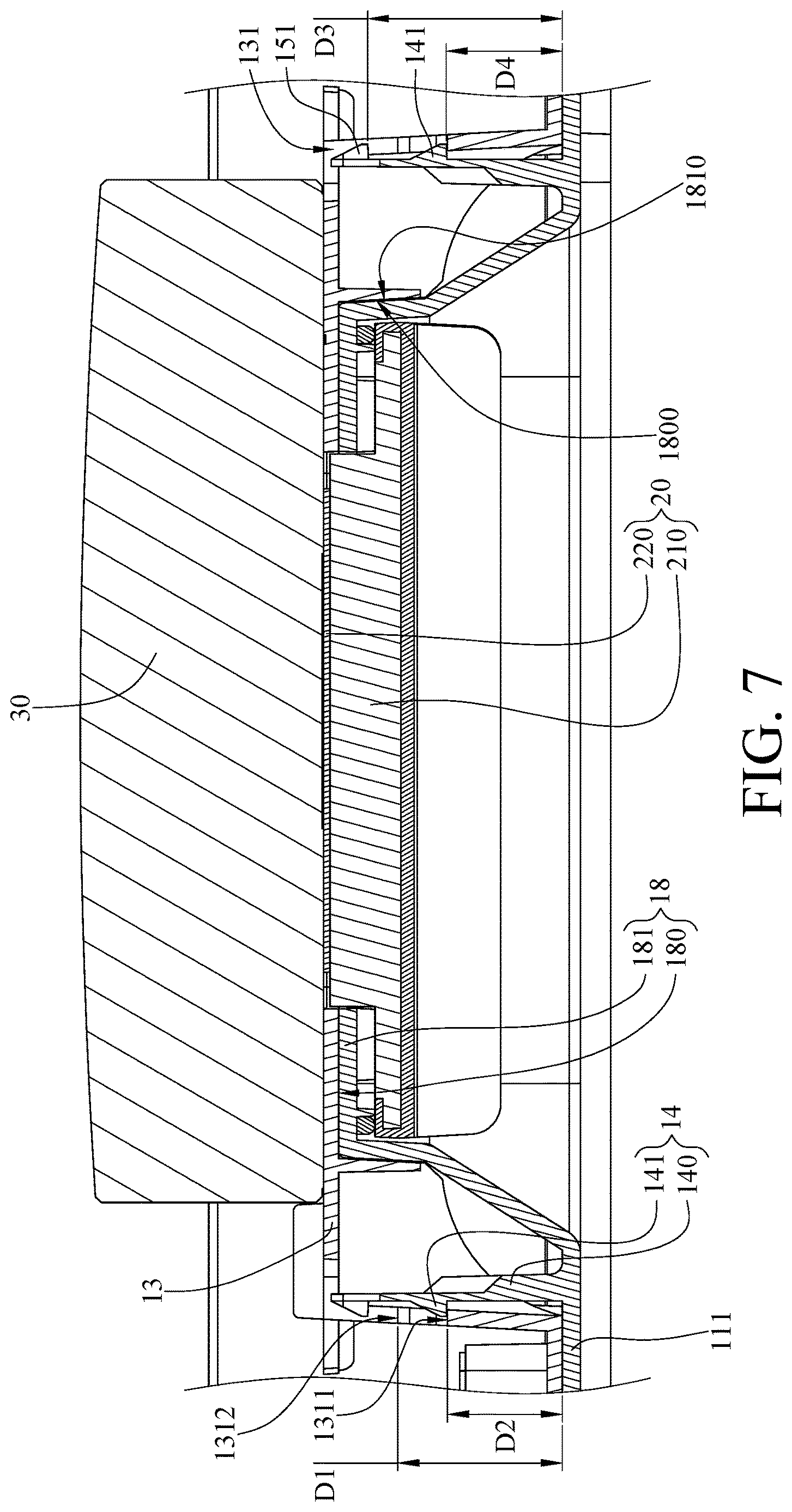 Patent US12621588 Figure 7 – Communication device