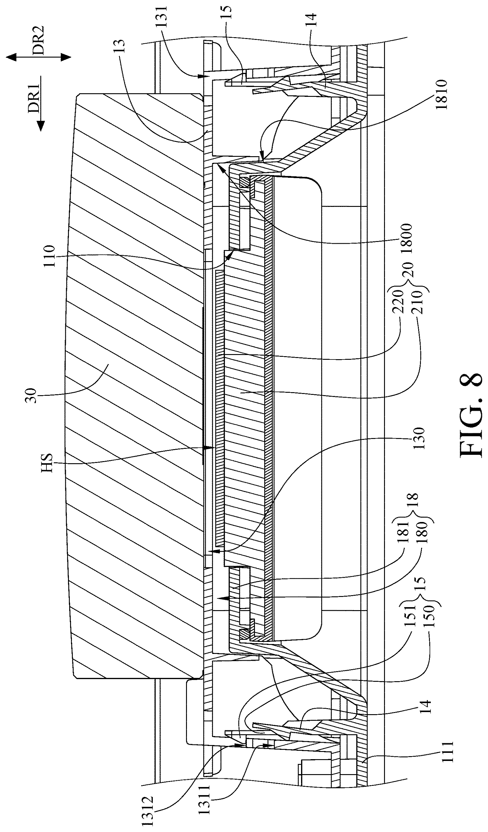 Patent US12621588 Figure 8 – Communication device