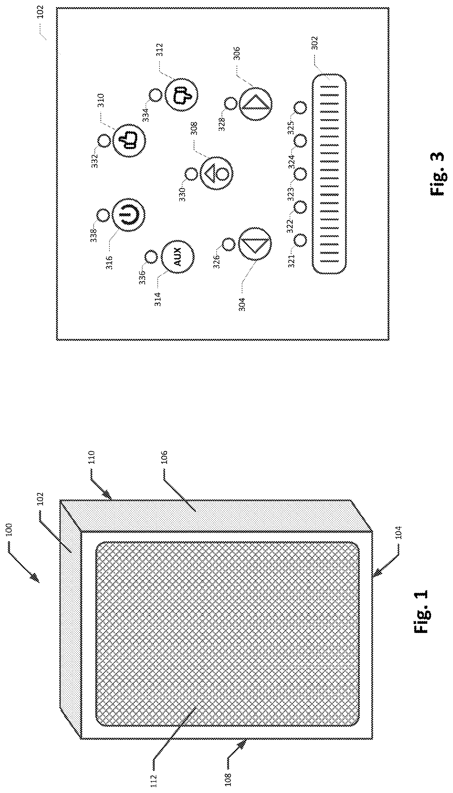 Patent US12621593 Figure 1 – Wooden or other dielectric capacitive touch interface and loudspeaker having same