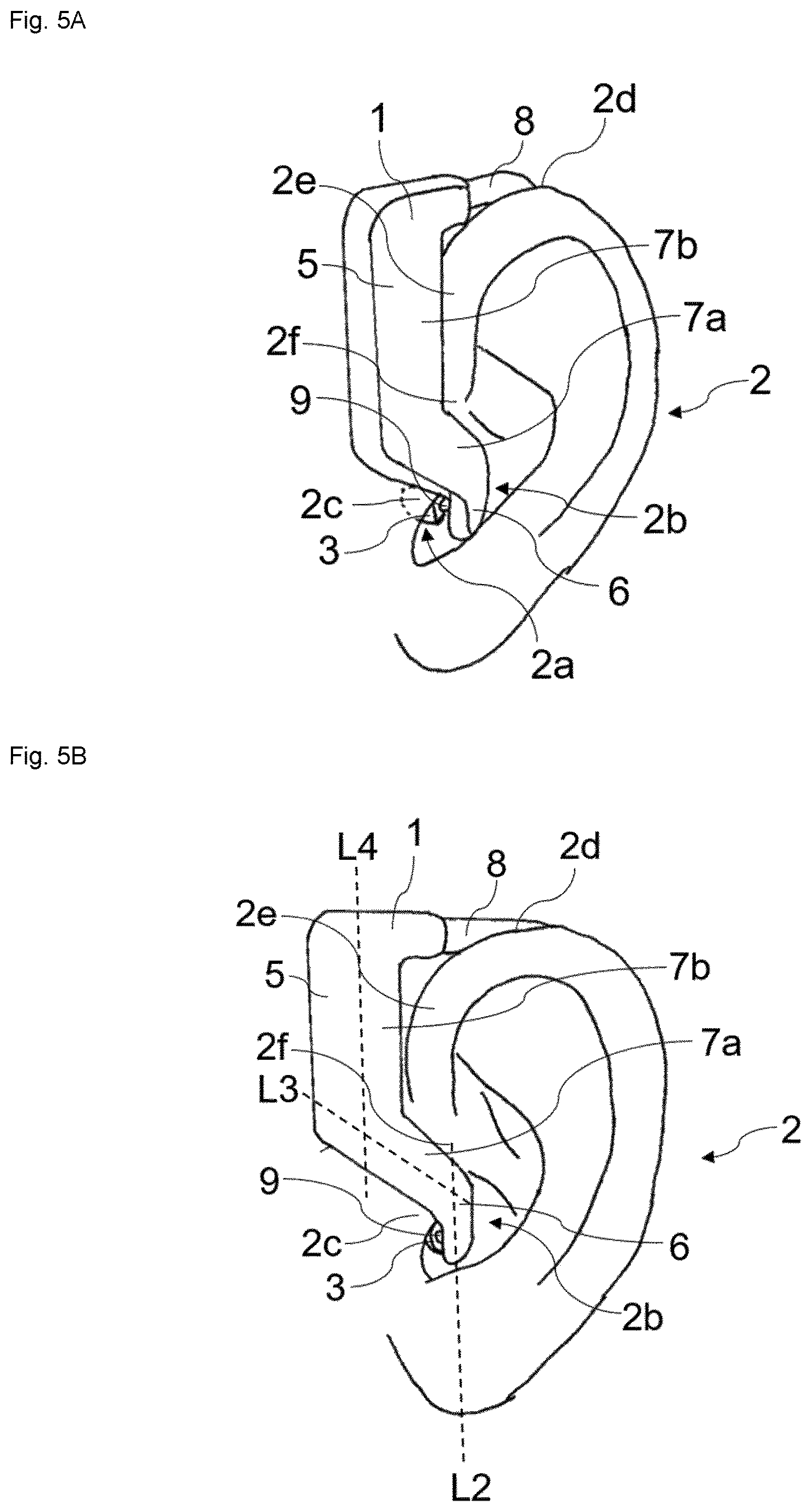 Patent US12621596 Figure 5 – Ear worn device