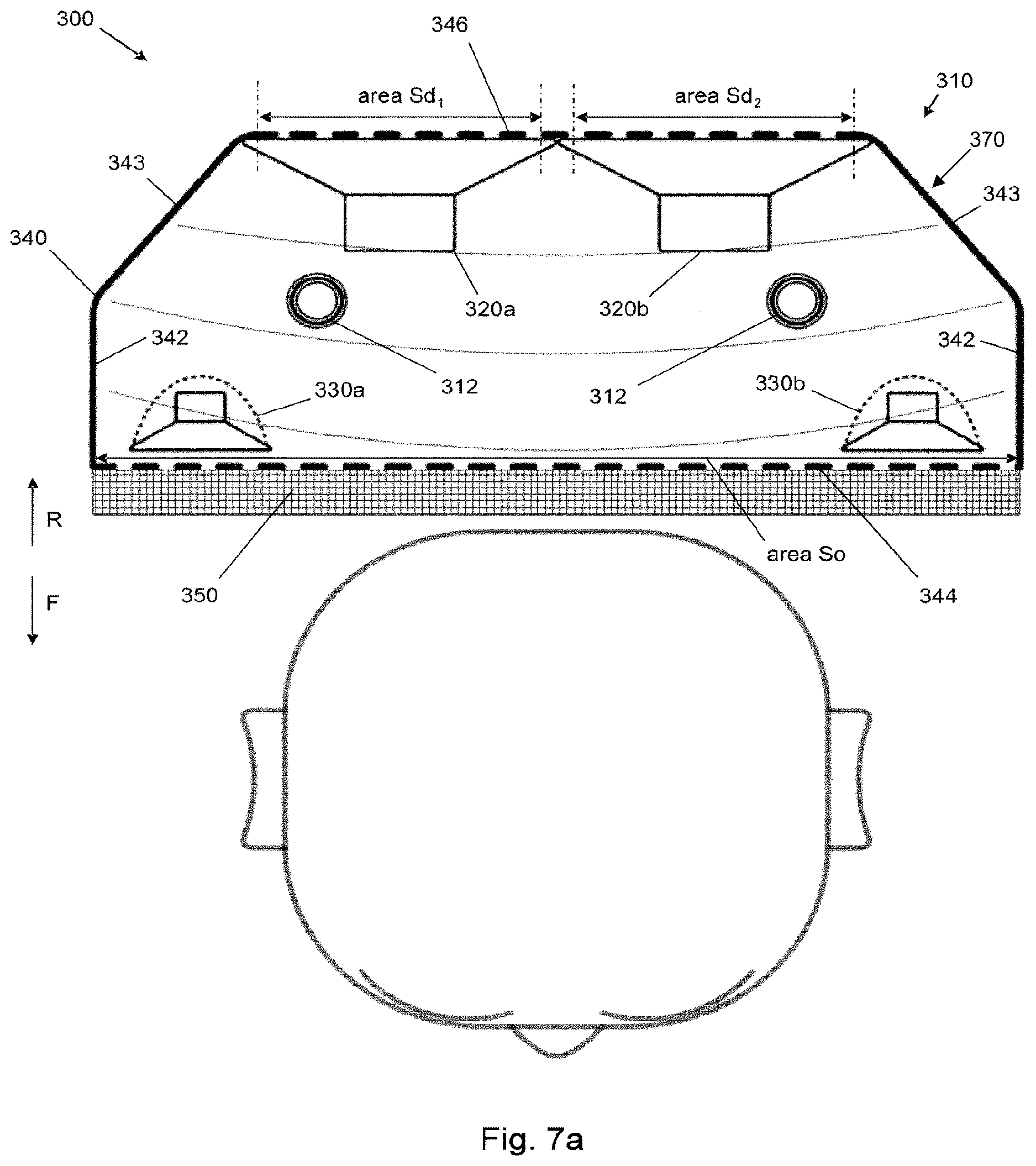 Patent US12621602 Figure 8 – Loudspeaker assembly for headrest