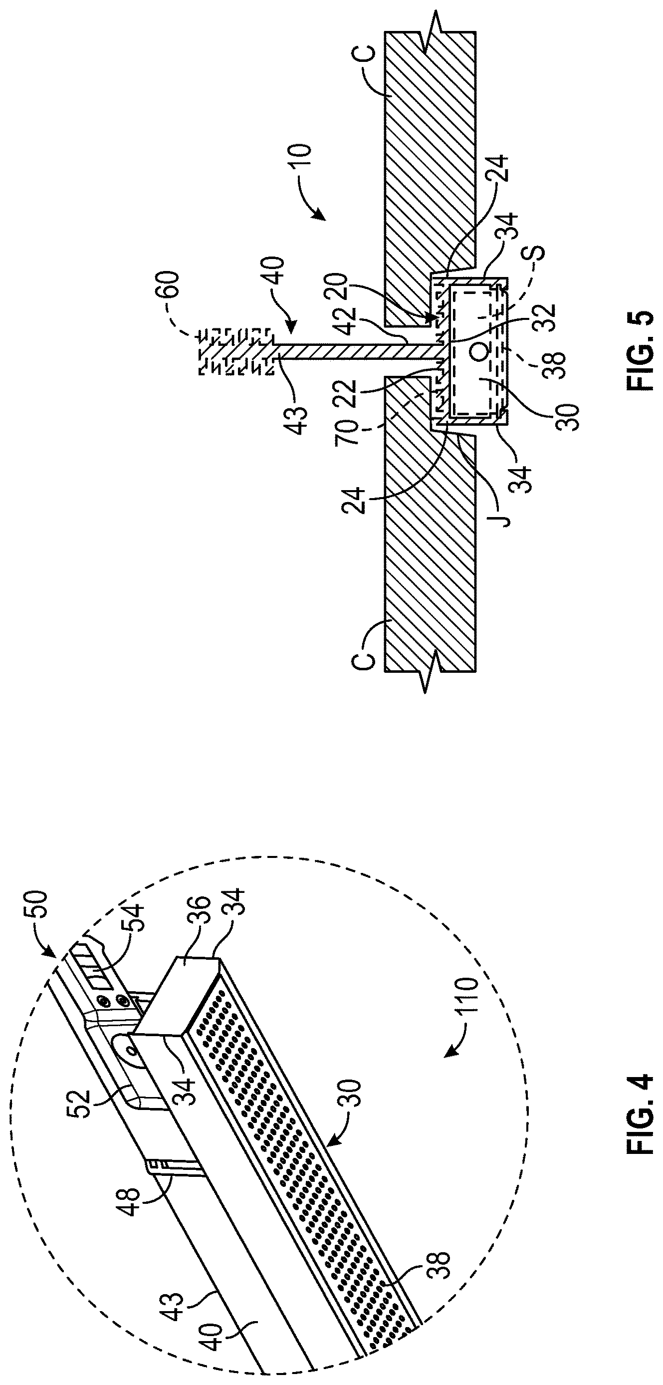 Patent US12621608 Figure 4 – Rigid linear diaphragm loudspeaker and mounting system