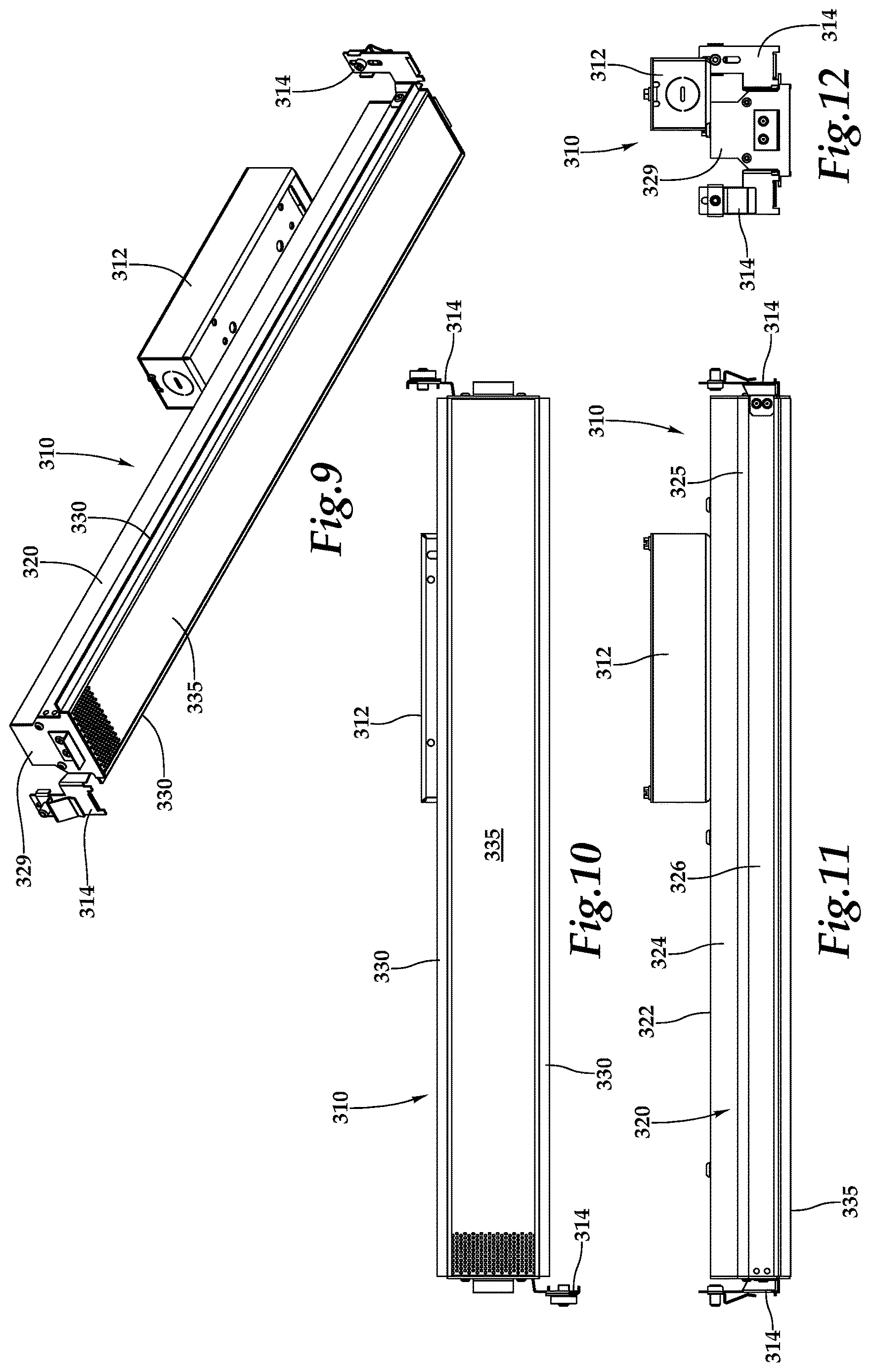 Patent US12621608 Figure 7 – Rigid linear diaphragm loudspeaker and mounting system