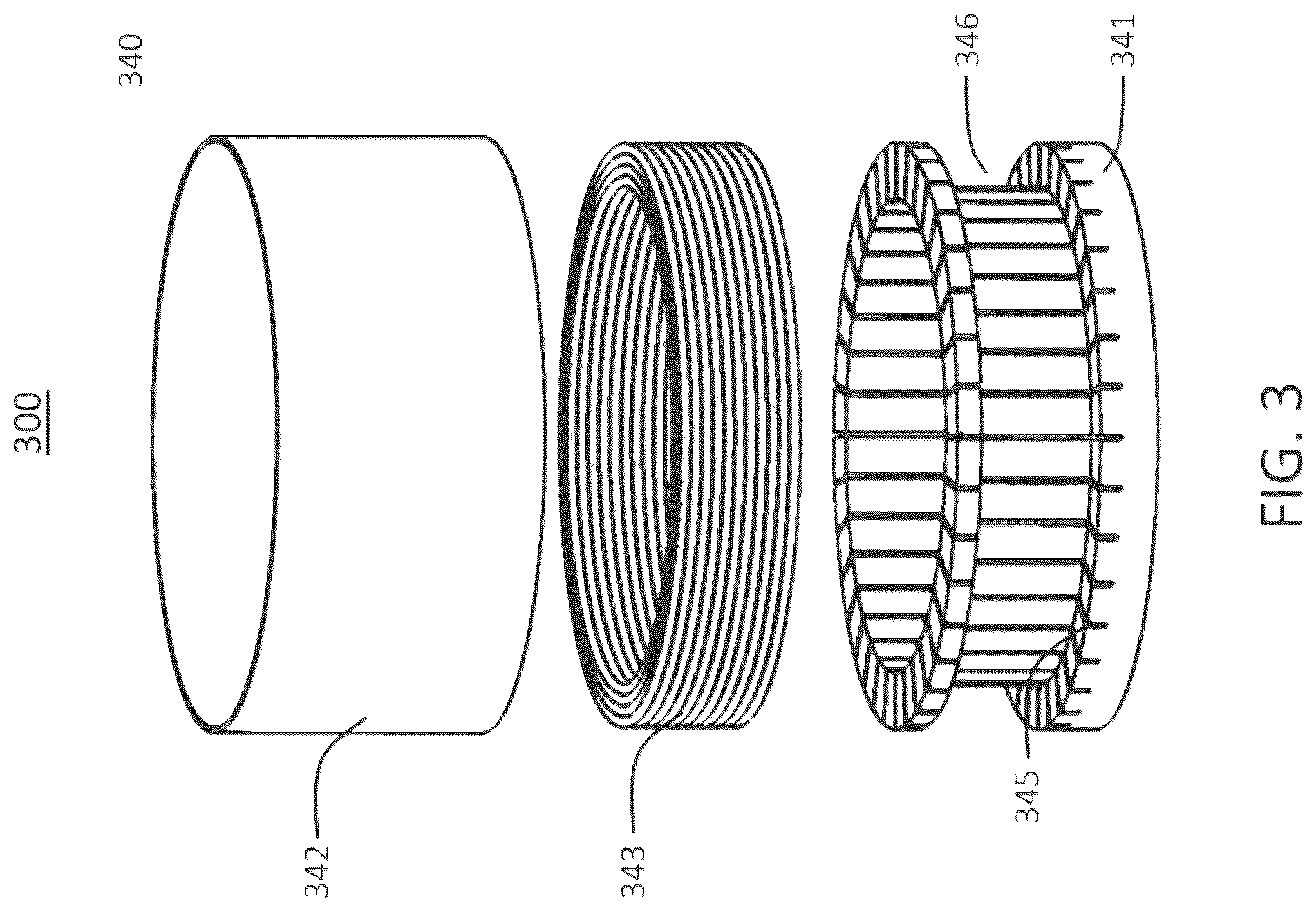 Patent US12621609 Figure 3 – Voice coil speaker with conductive cooling