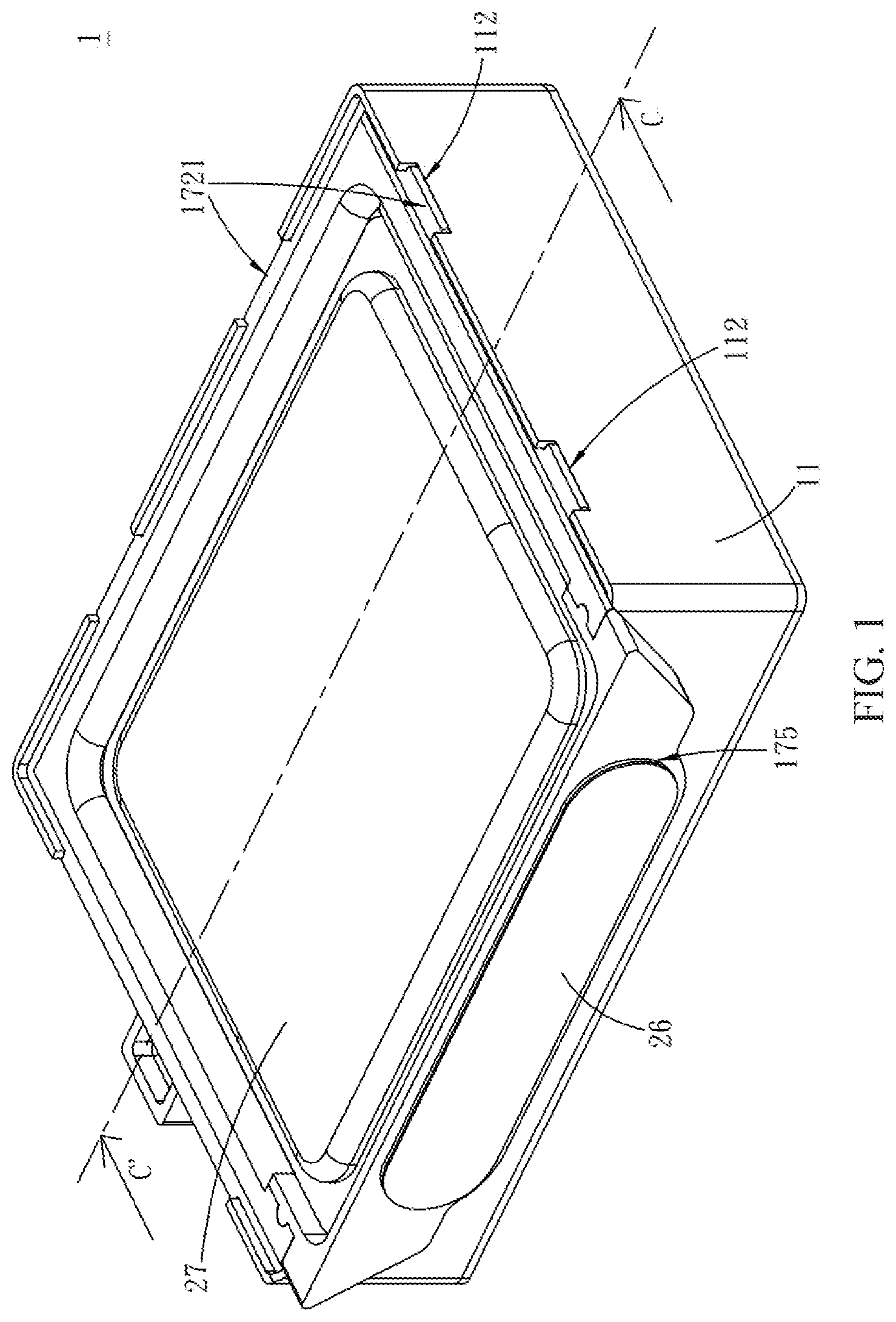 Patent US12621610 Figure 1 – Electronic device