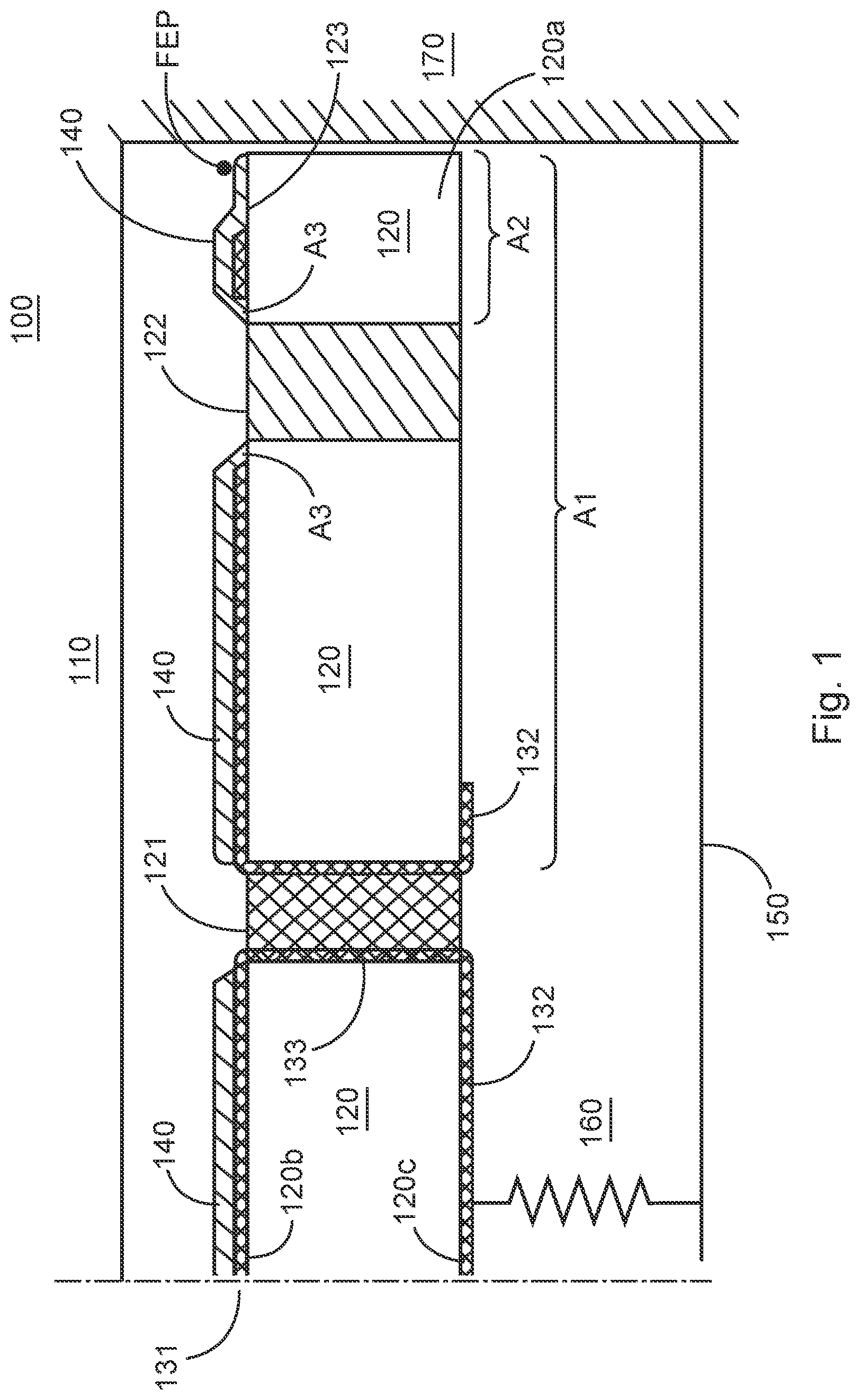 Patent US12621611 Figure 1 – Electret microphone