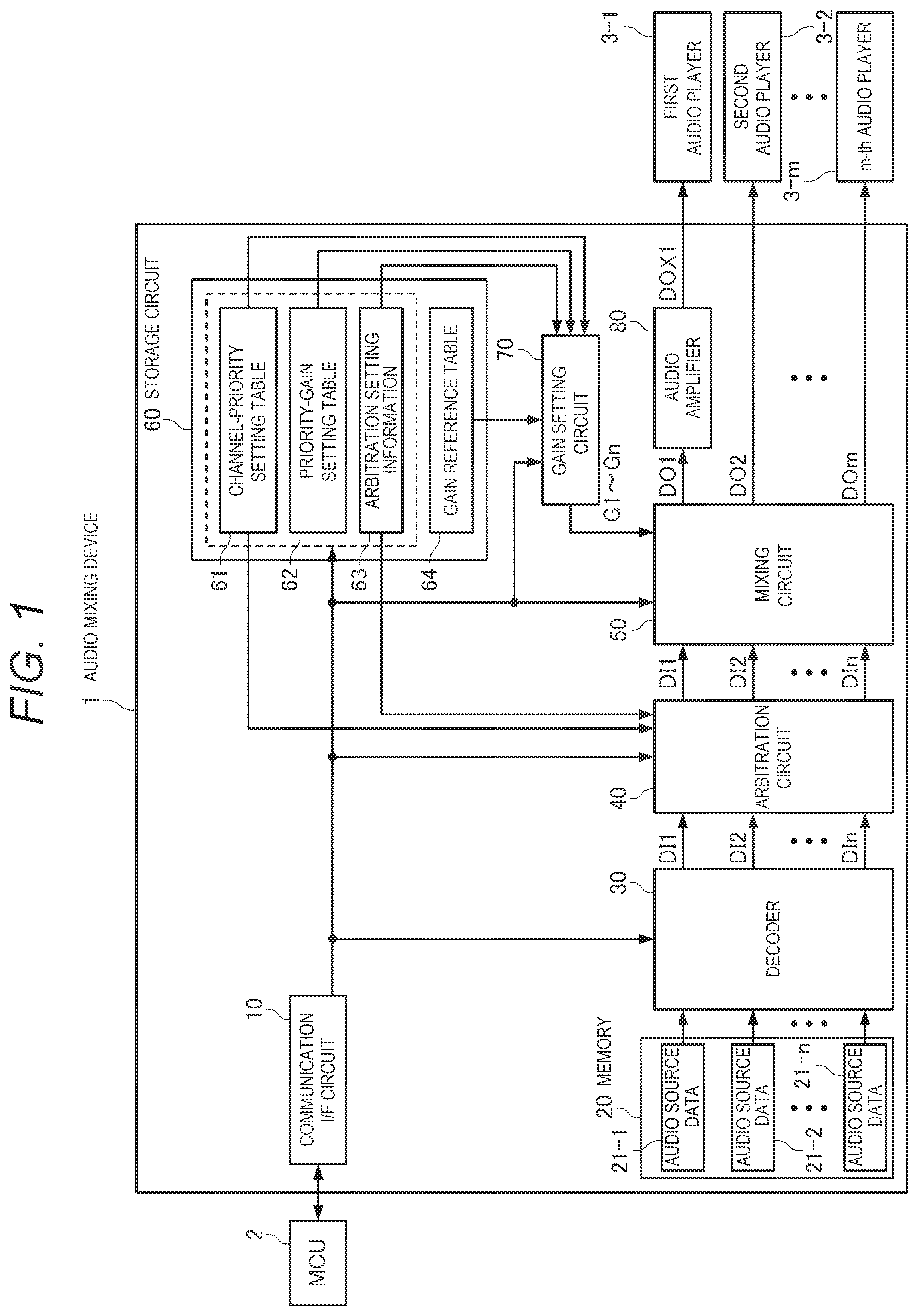 Patent US12621624 — Audio mixing device and electronic device — Figure 1
