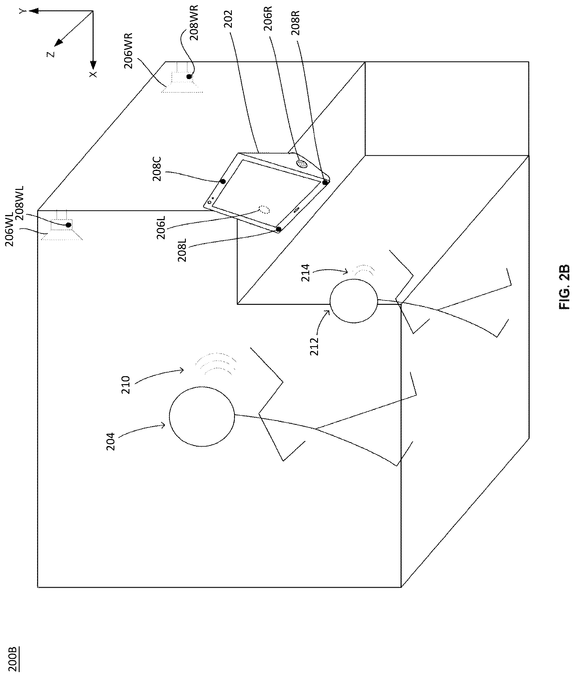 Patent US12621625 Figure 3 – Spatial audio communication between devices with speaker array and/or microphone array