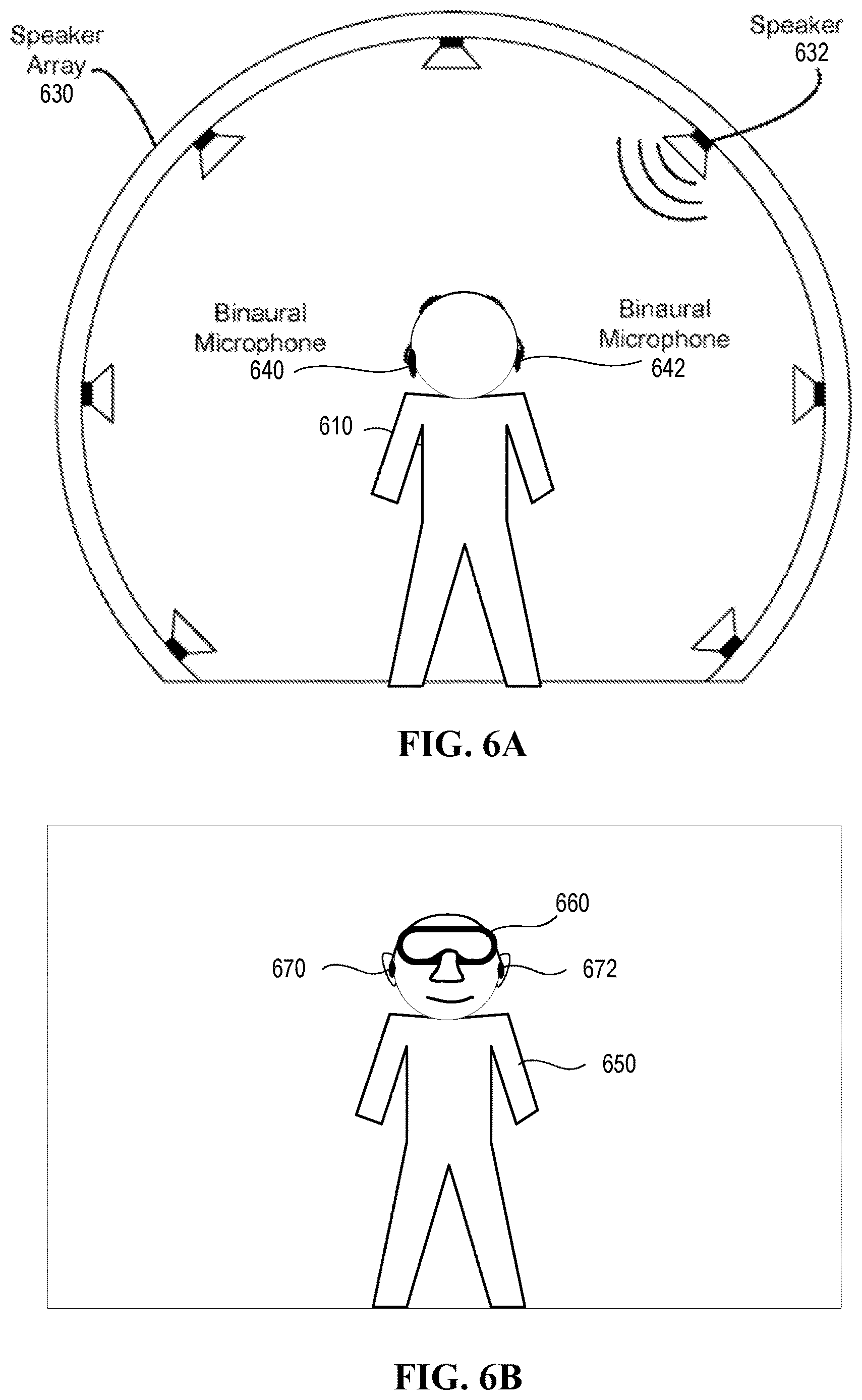 Patent US12621629 Figure 6 – HRTF determination using a headset and in-ear devices
