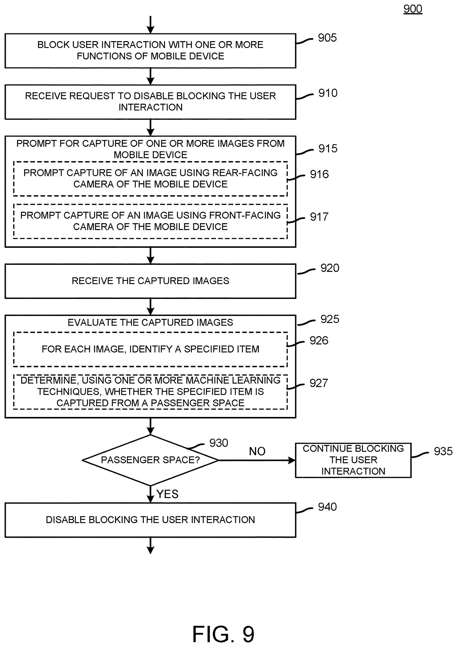 Patent US12621639 Figure 9 – Systems, methods, and devices for enforcing do not disturb functionality on mobile devices