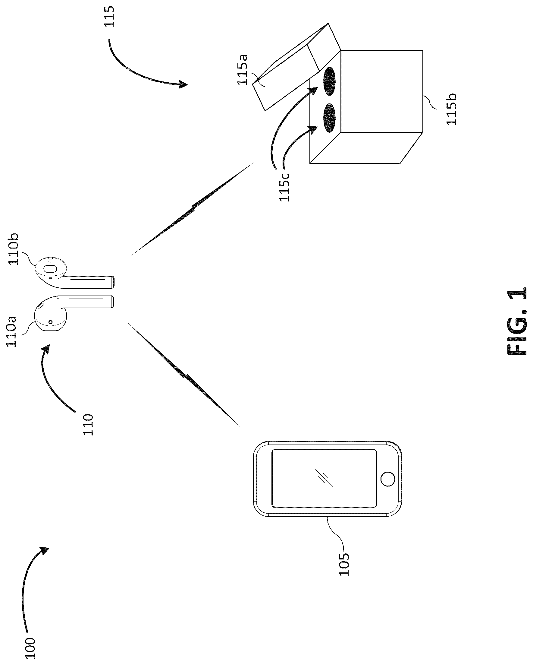 Patent US12621644 Figure 1 – Wireless accessory advertisements