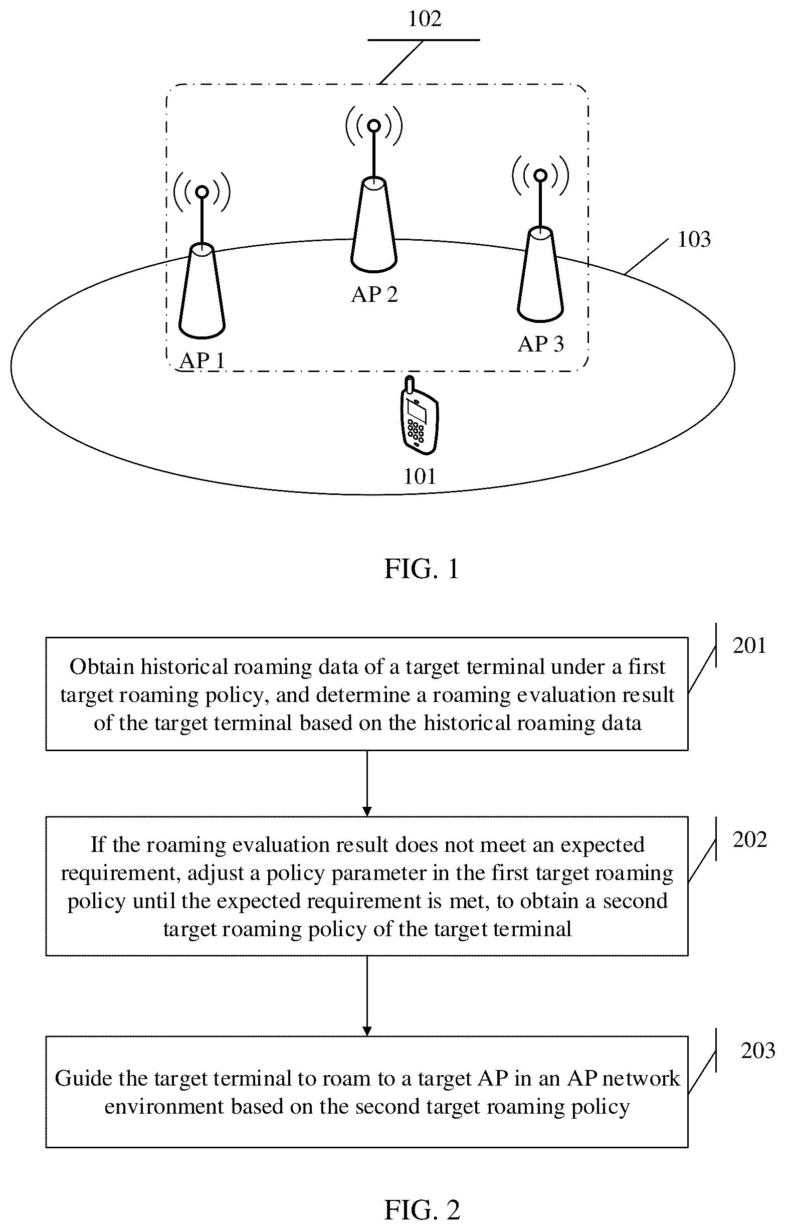 Patent US12621647 Figure 1 – Terminal roaming guidance method, electronic device, and storage medium
