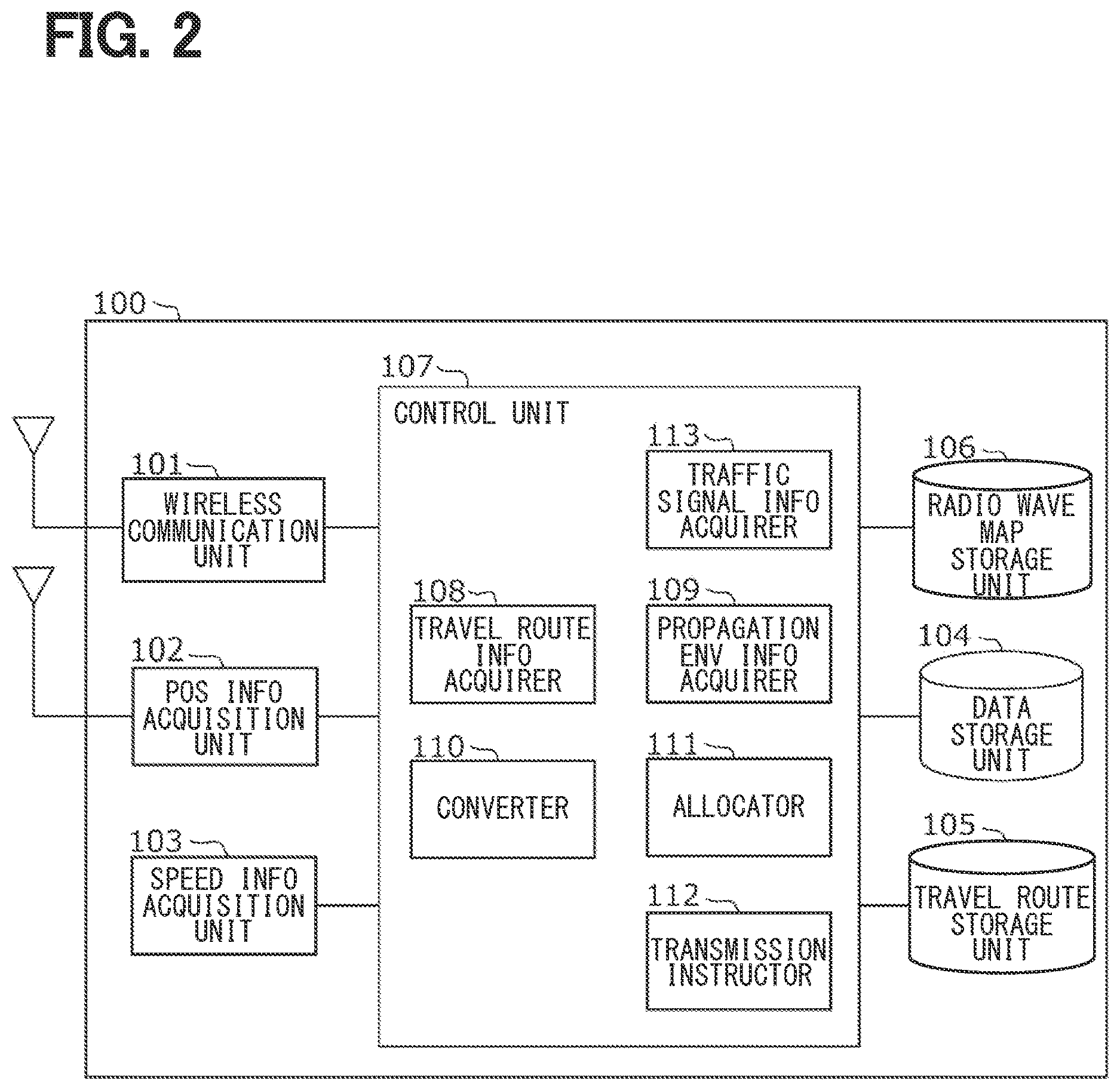 Patent US12621701 Figure 2 – Wireless communication data transmission device, data transmission method, and storage medium storing data transmission program