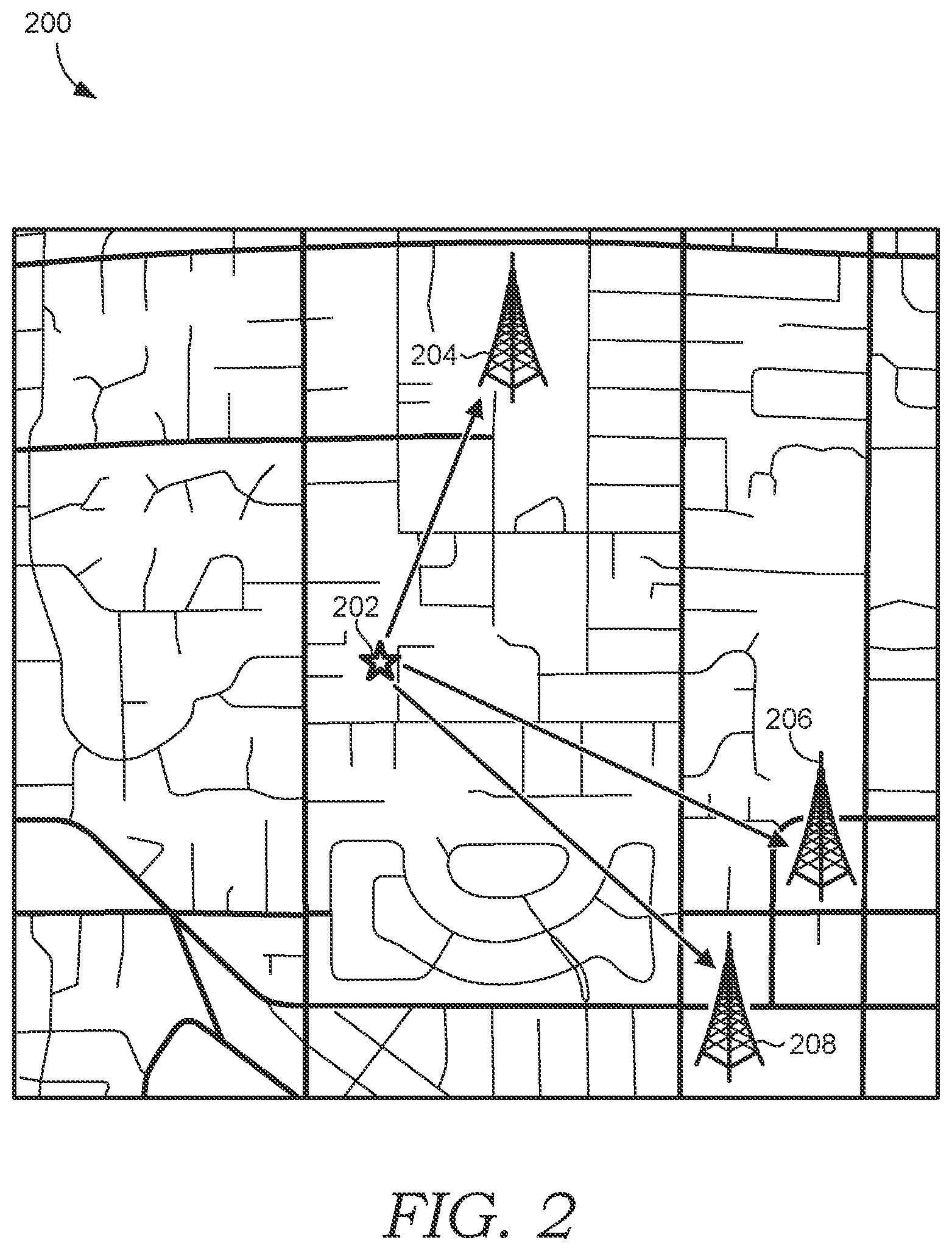 Patent US12621762 Figure 2 – Serving cell planning tool