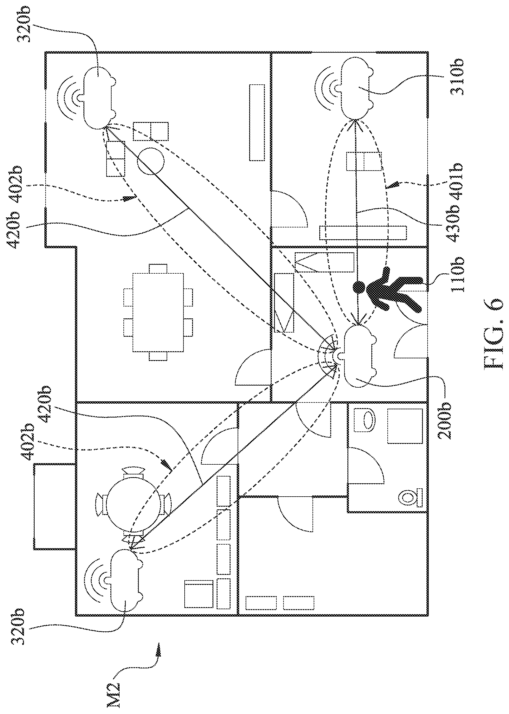 Patent US12621764 Figure 6 – Mesh network management systems and method based on wireless sensing