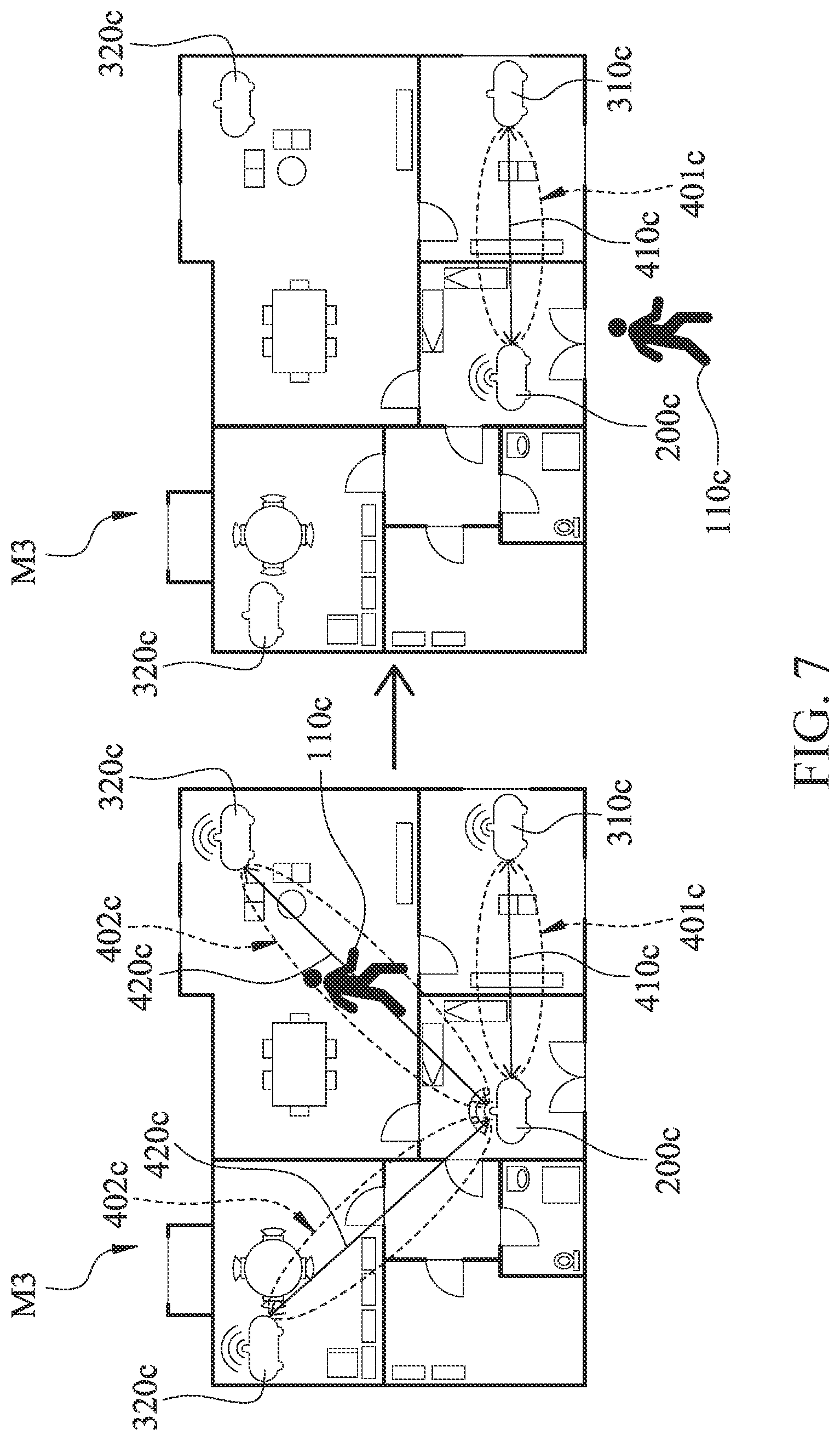 Patent US12621764 Figure 7 – Mesh network management systems and method based on wireless sensing