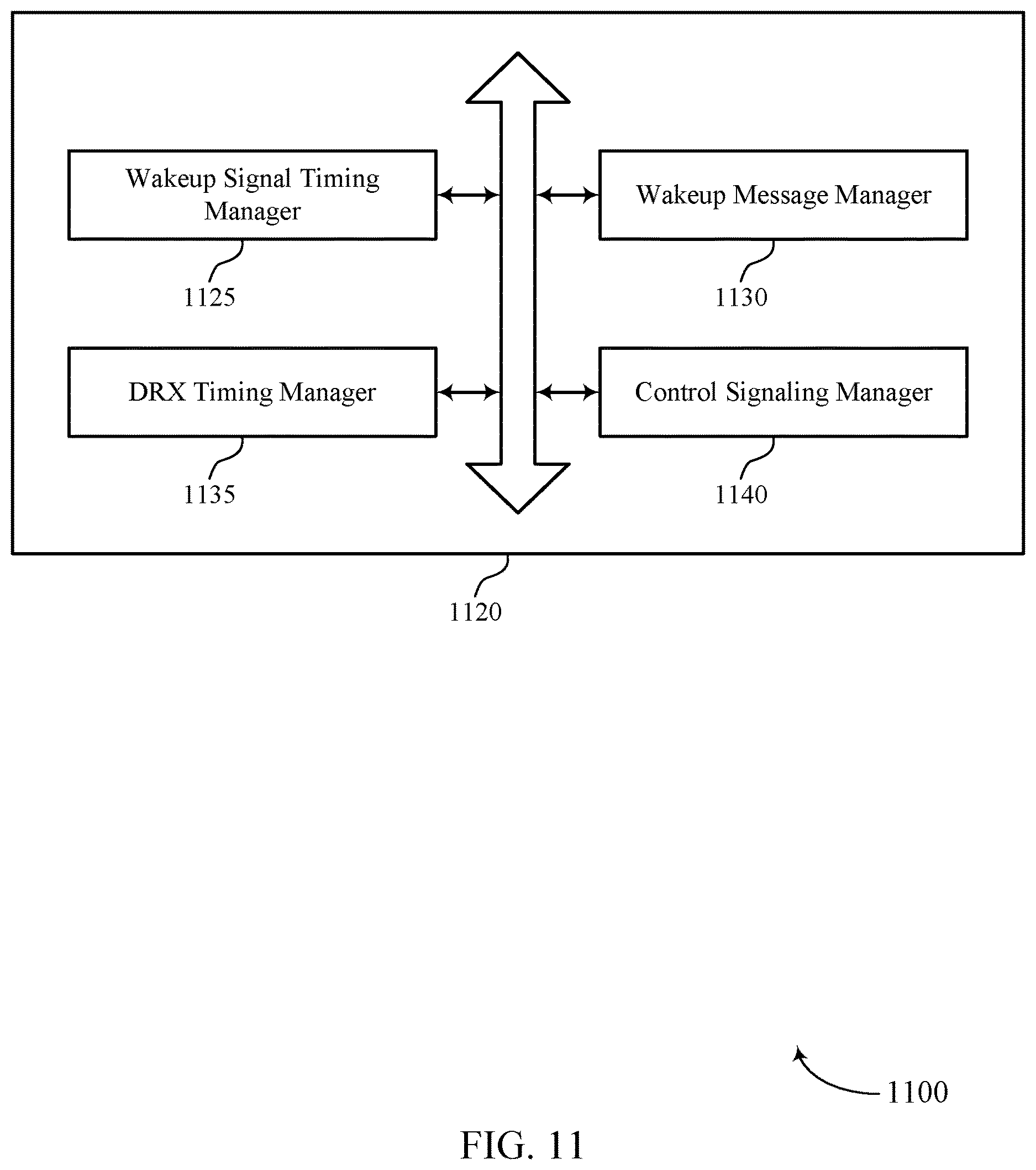 Patent US12621772 Figure 11 – Two stage wakeup signals for a low power radio