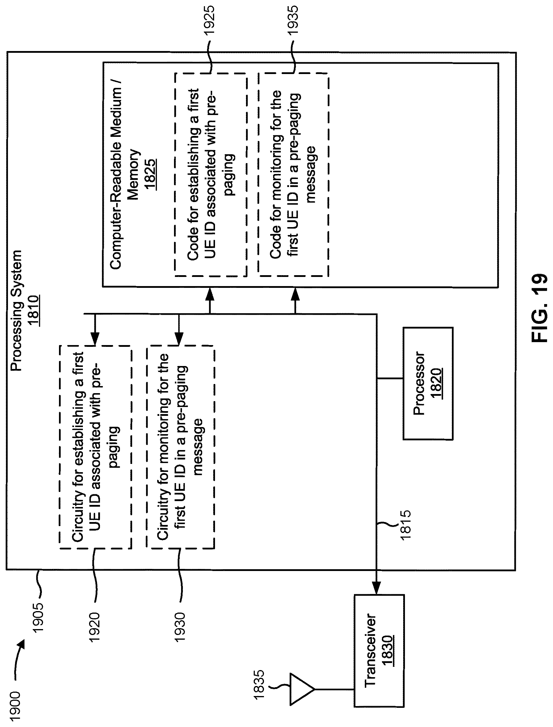 Patent US12621799 Figure 20 – Pre-paging configuration