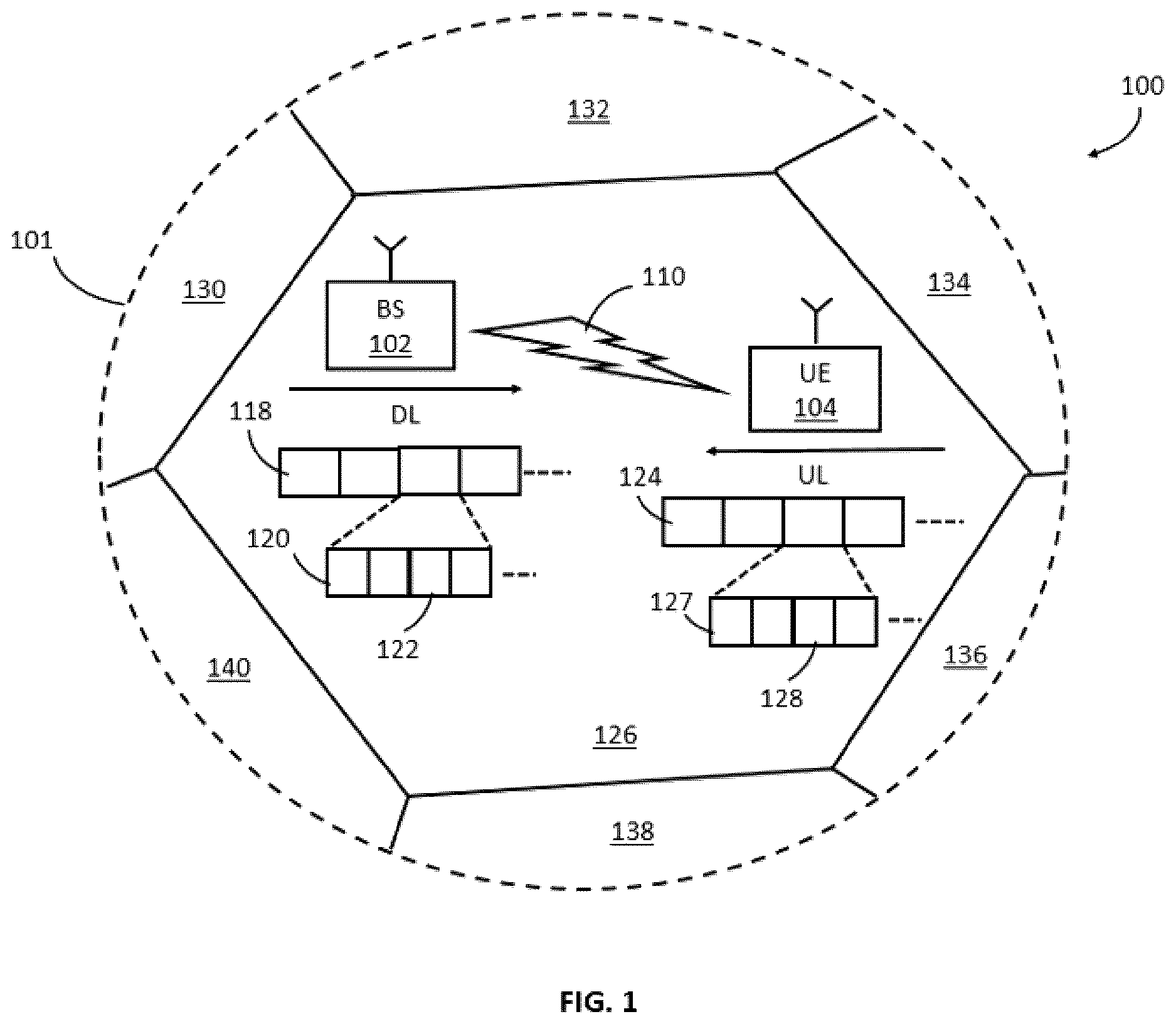 Patent US12621843 Figure 1 – Methods, apparatus and systems for monitoring a control channel