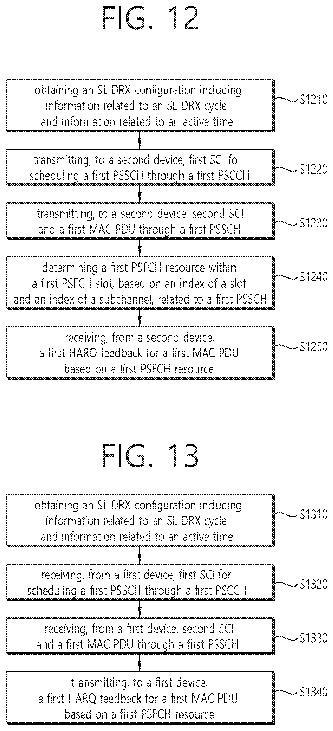 Patent US12621849 Figure 11 – Method and device for performing SL DRX operation in NR V2X on basis of HARQ feedback