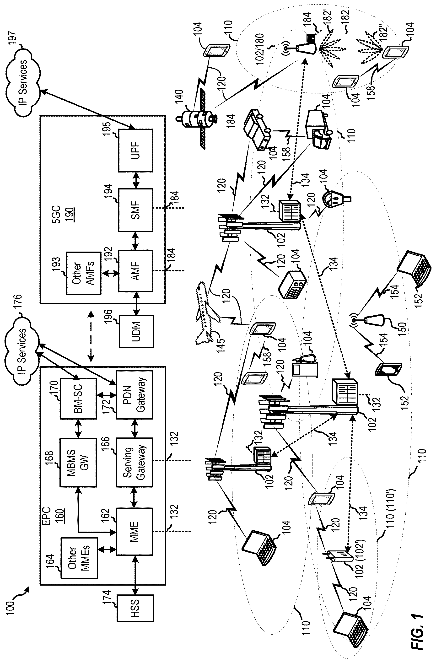 Patent US12621870 Figure 1 – Default system information configuration for different network types