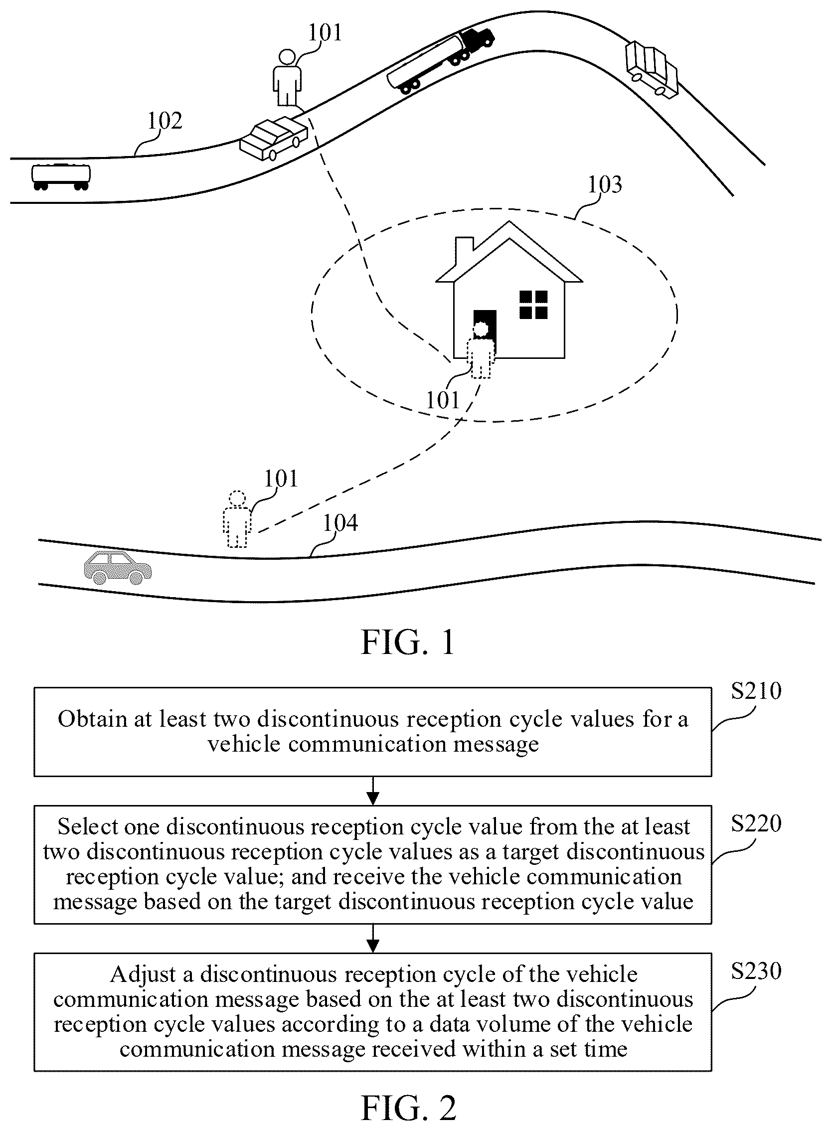 Patent US12621900 — Vehicle communication method and apparatus, computer-readable medium, and electronic device — Figure 1