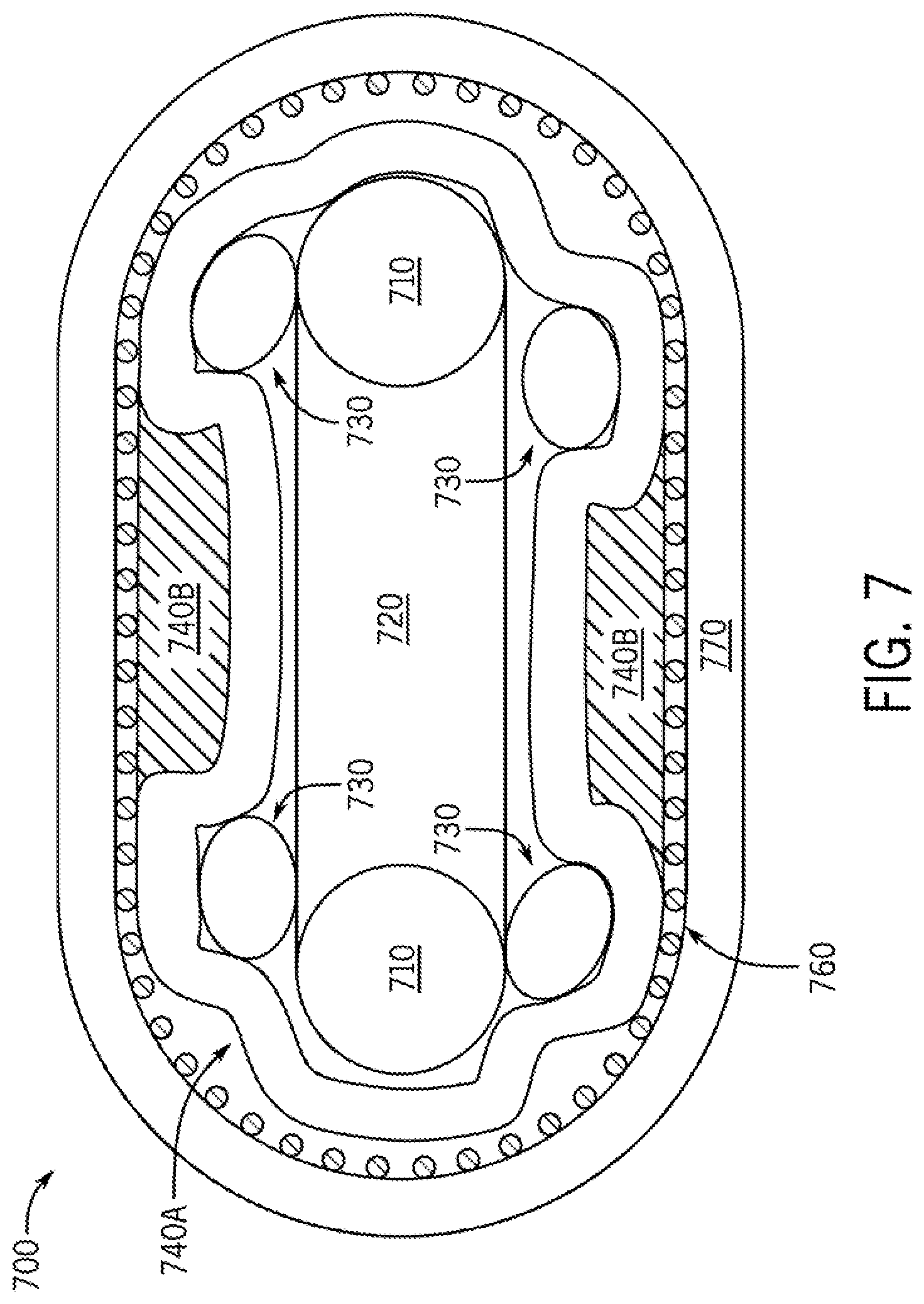Patent US12621908 Figure 7 – Self-regulating heater cable with buffer layer