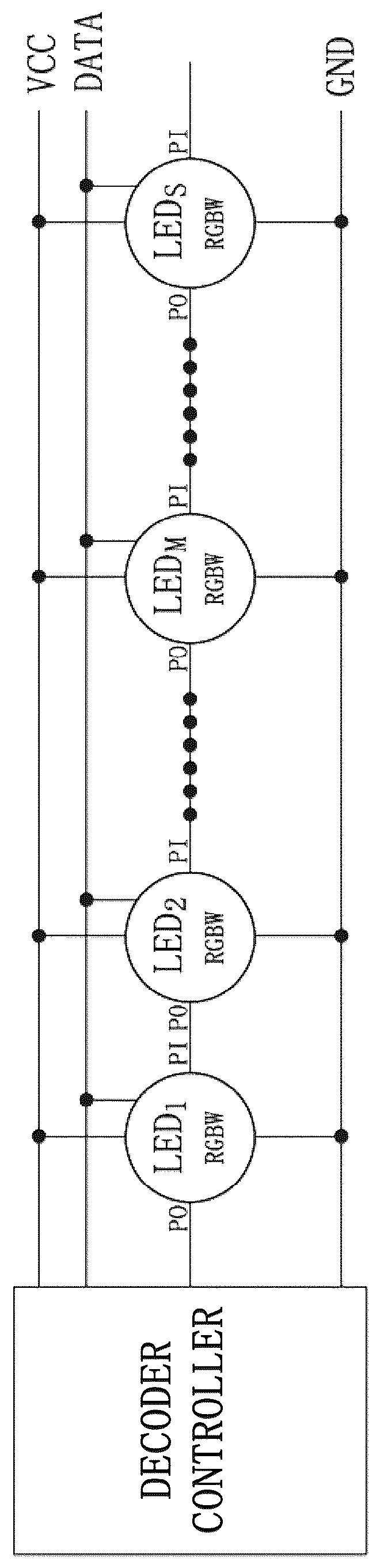 Patent US12621911 Figure 1 – Control system and control method for LED string light source