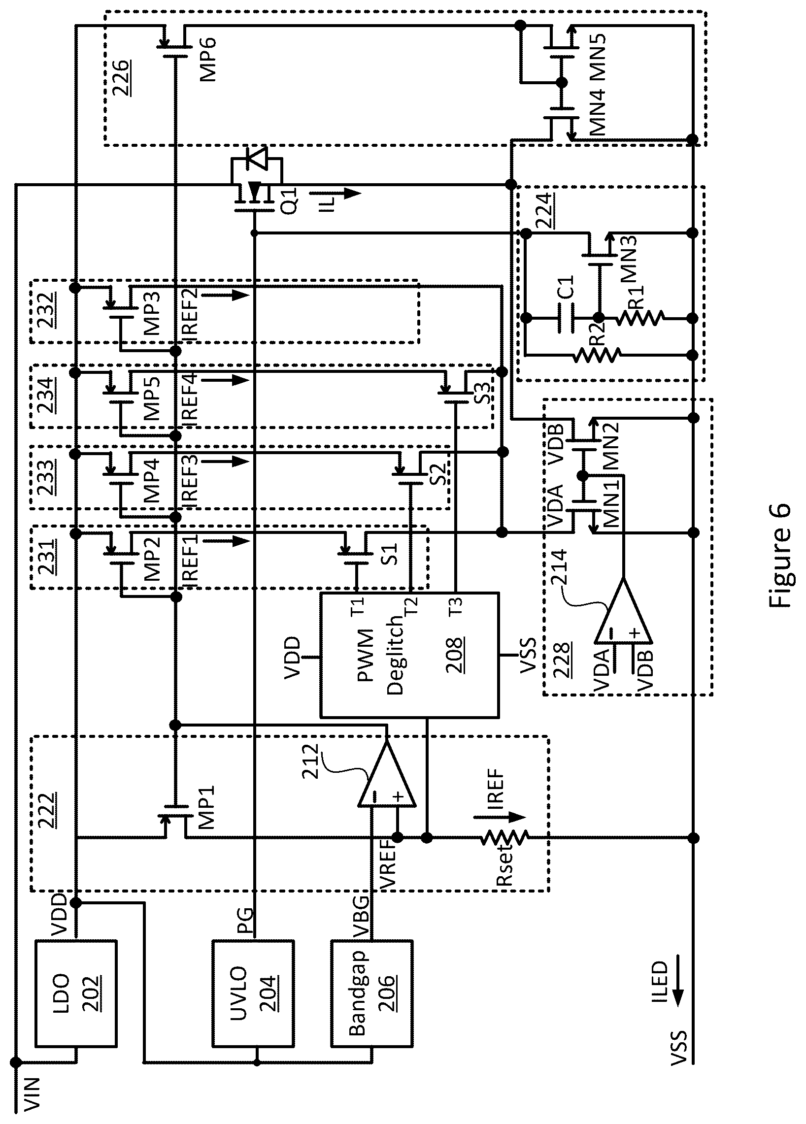 Patent US12621913 Figure 6 – LED current overshoot reduction apparatus and method