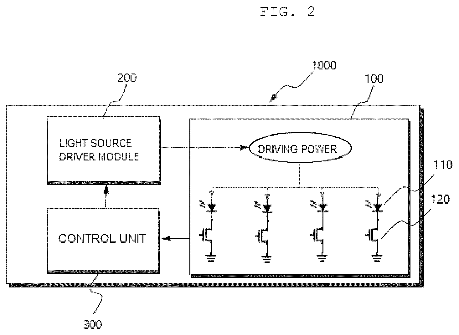 Patent US12621914 Figure 2 – Lamp system