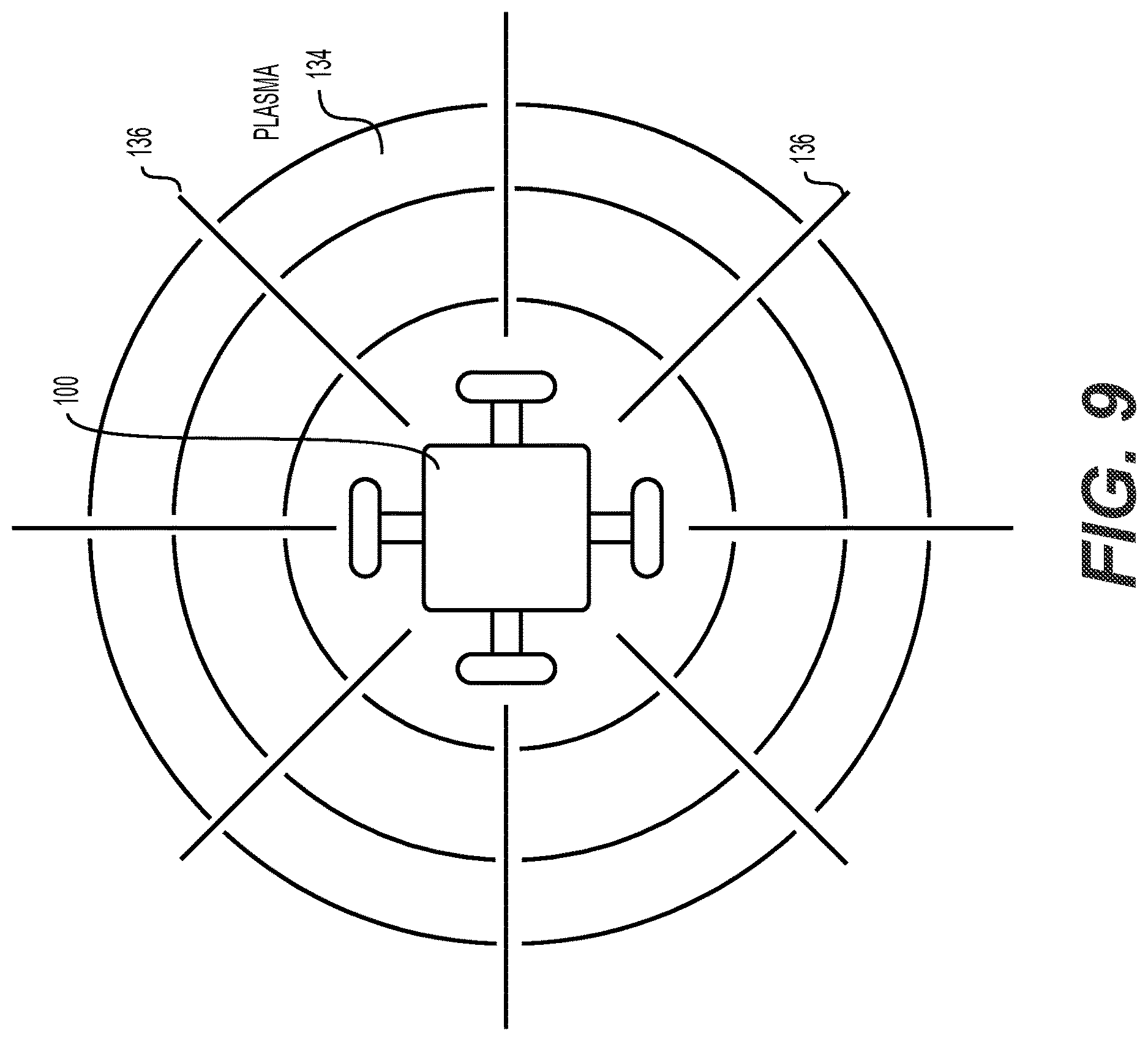 Patent US12621921 Figure 9 – Heat conditioning through deflection/reflection/absorption of electromagnetic waves