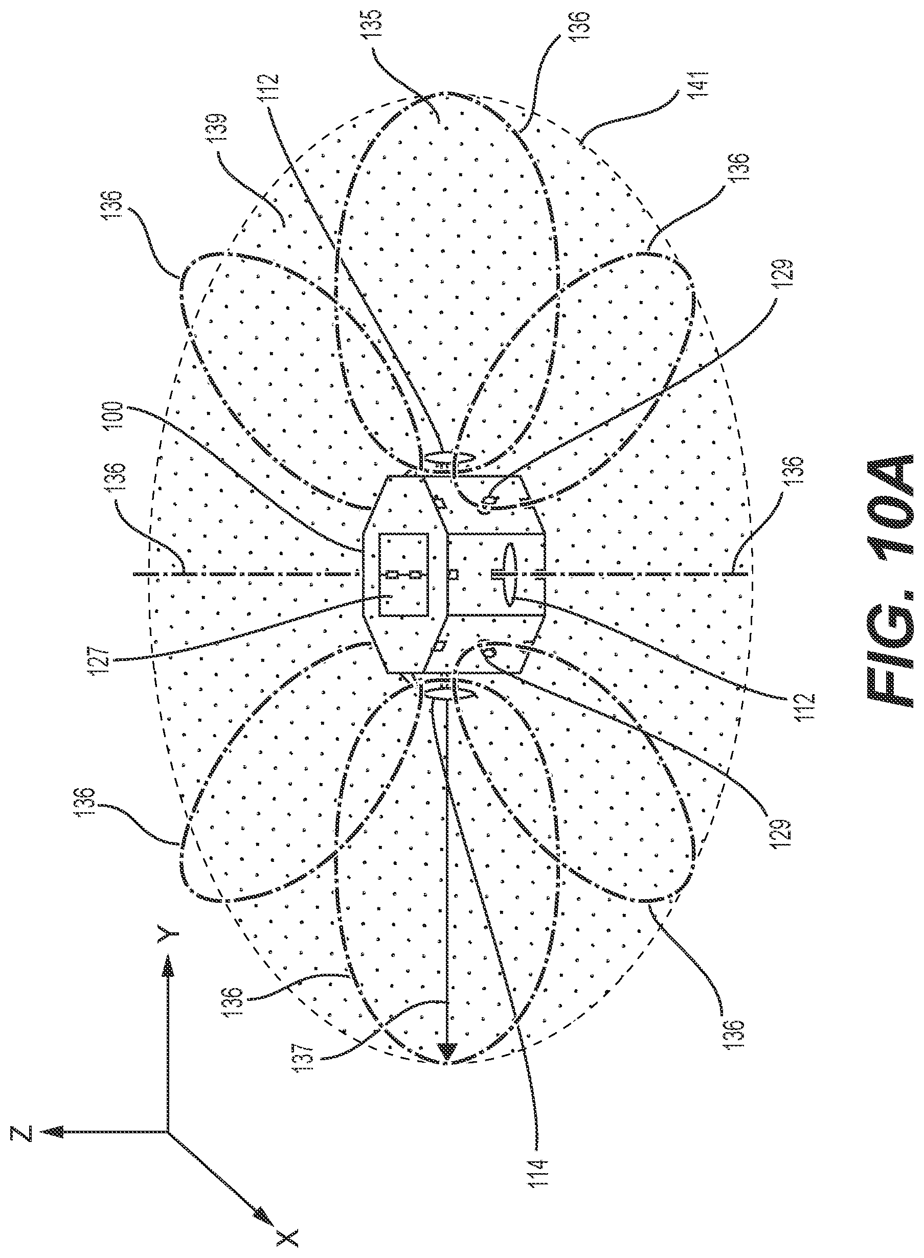 Patent US12621921 Figure 10 – Heat conditioning through deflection/reflection/absorption of electromagnetic waves