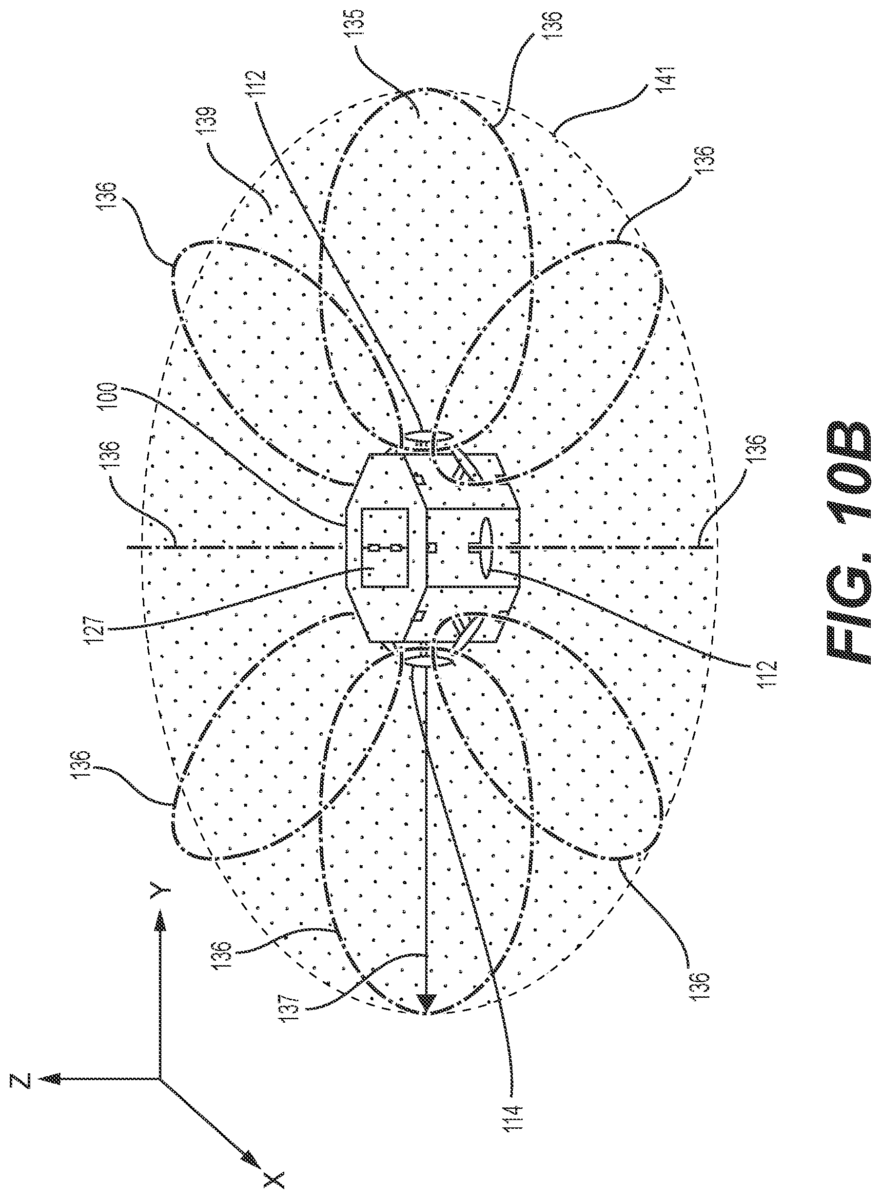 Patent US12621921 Figure 11 – Heat conditioning through deflection/reflection/absorption of electromagnetic waves