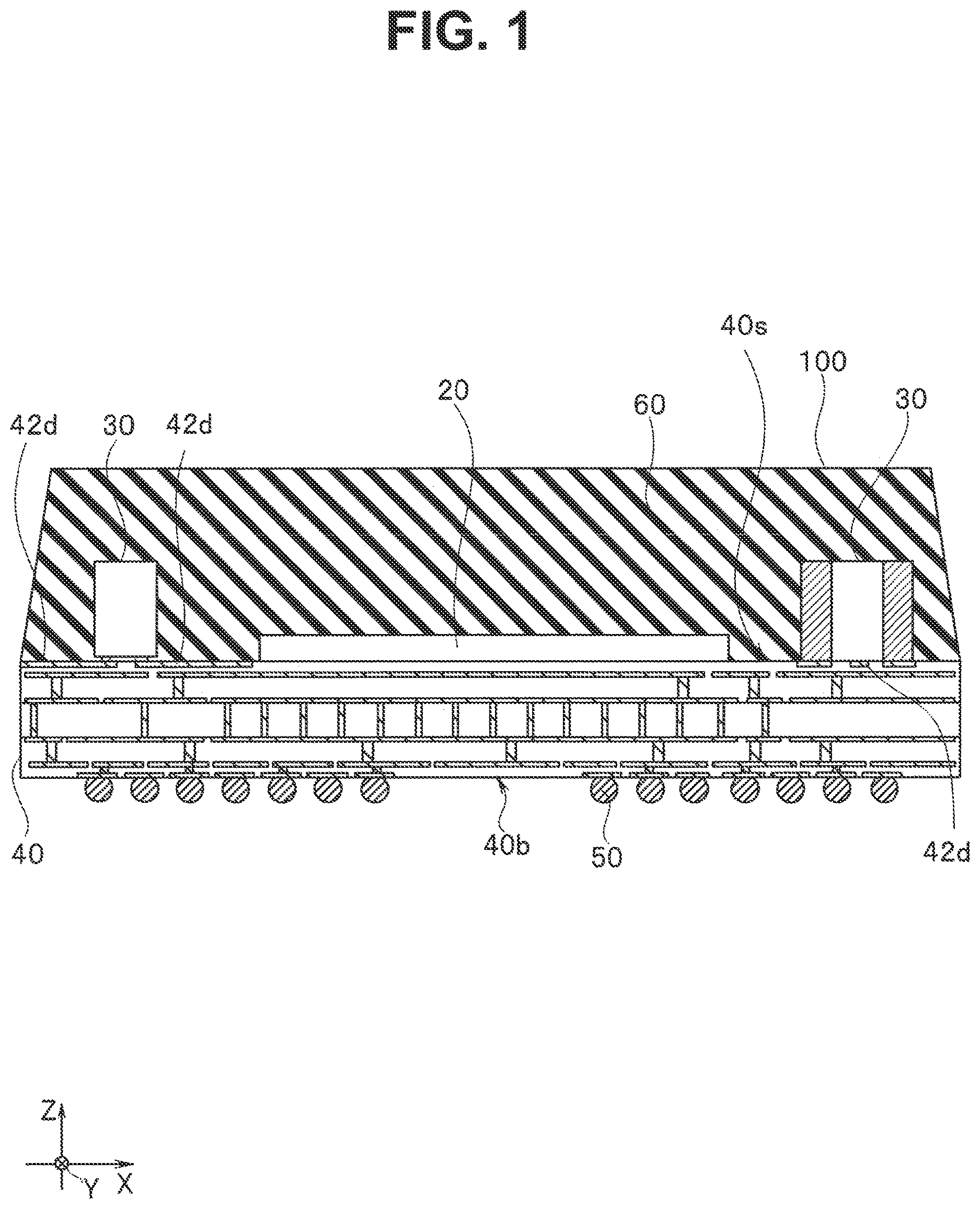 Patent US12621927 Figure 1 – Circuit board, semiconductor device, and method for manufacturing semiconductor device