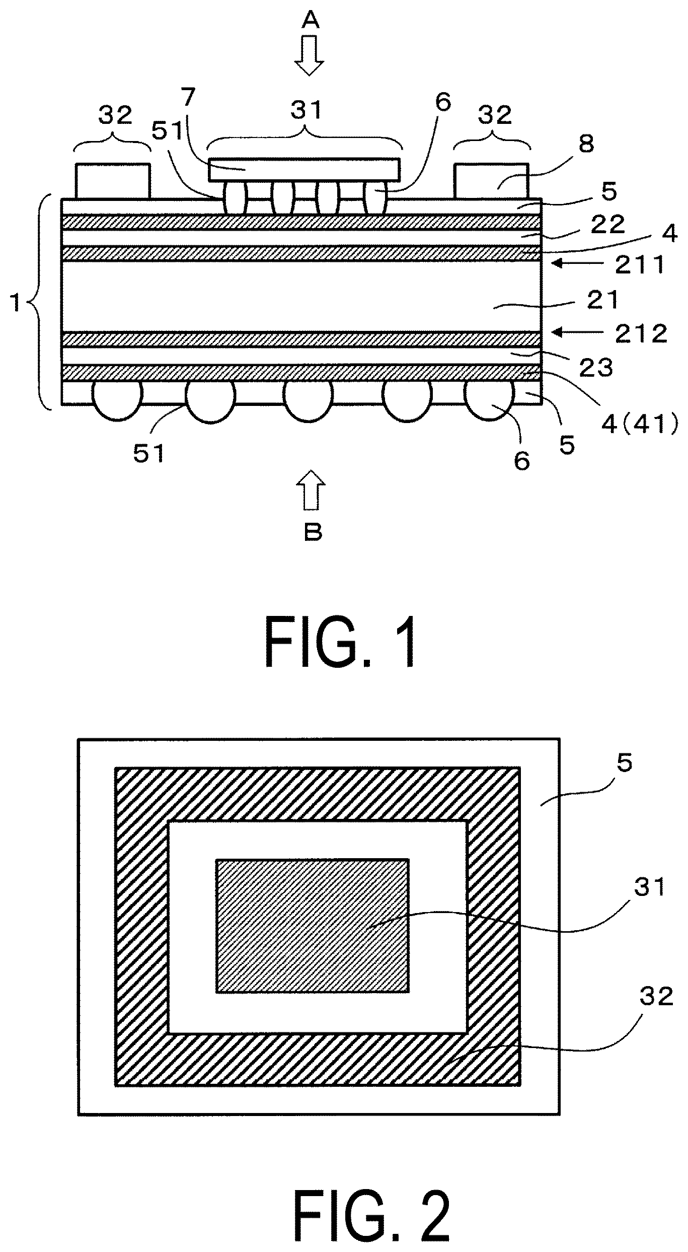 Patent US12621928 Figure 1 – Wiring board