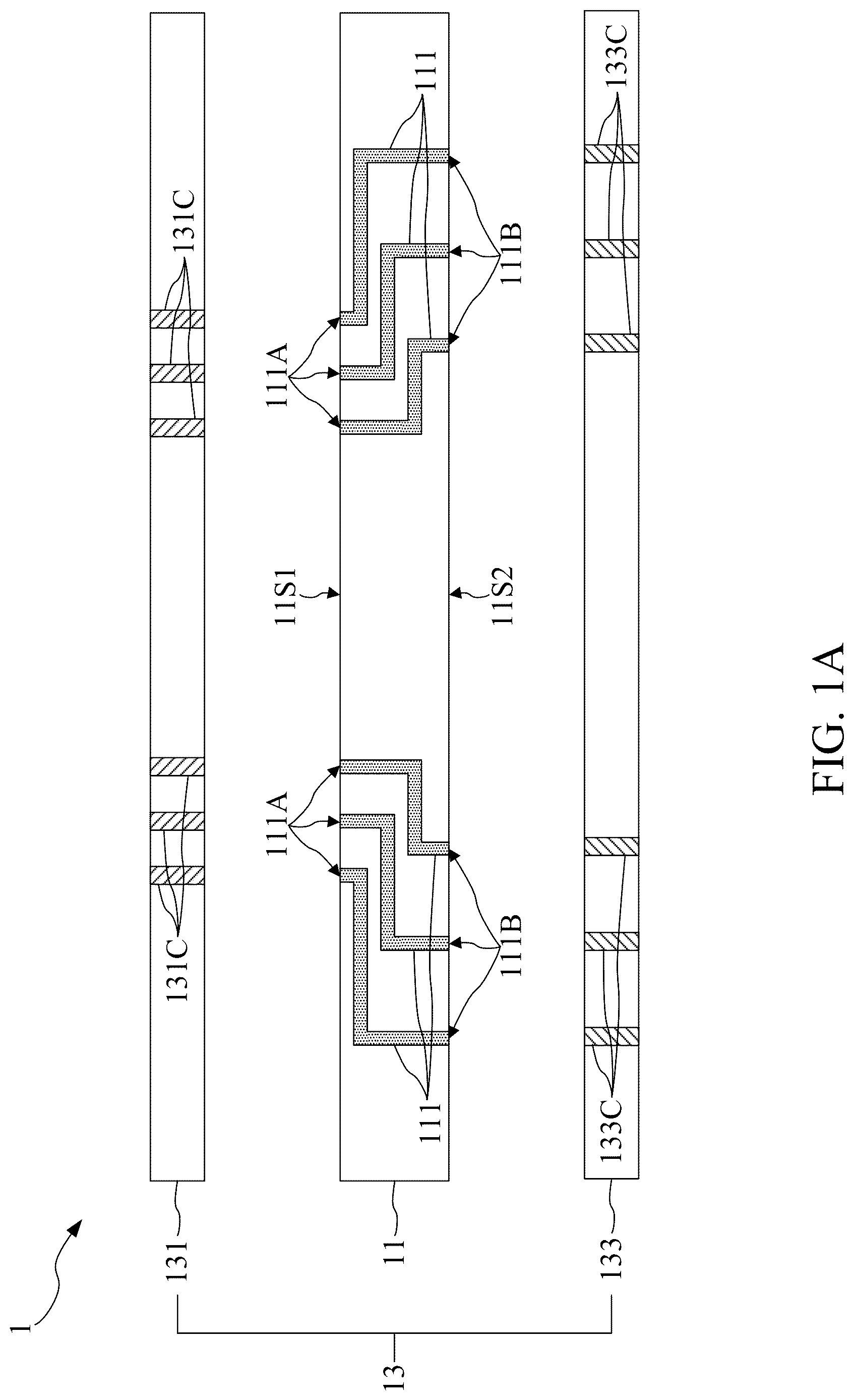 Patent US12621929 Figure 1 – Elastic interposer and conductive device thereof