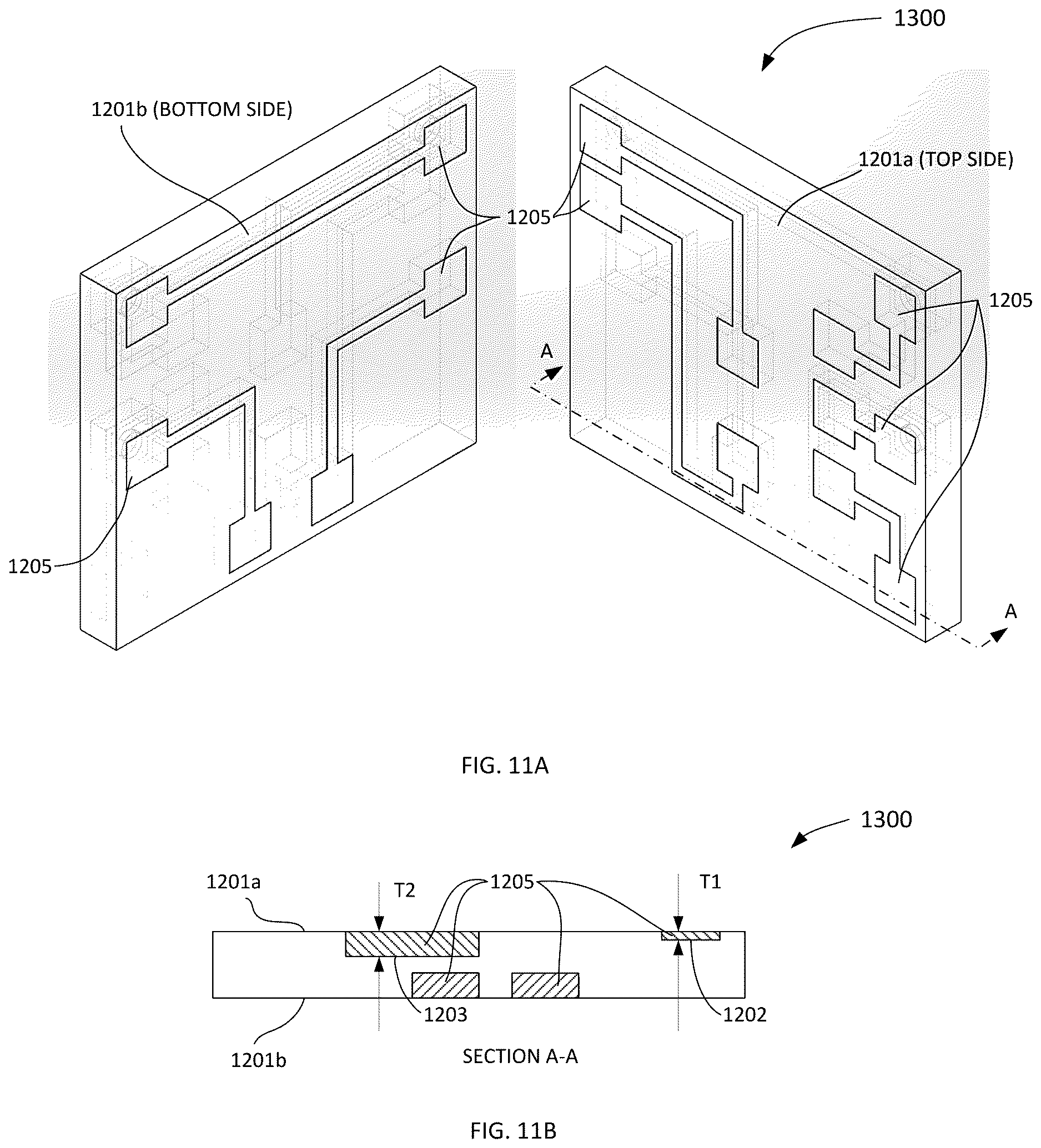 Patent US12621930 Figure 9 – Printed circuit board dielectric molding or machining and electrolytic metallization