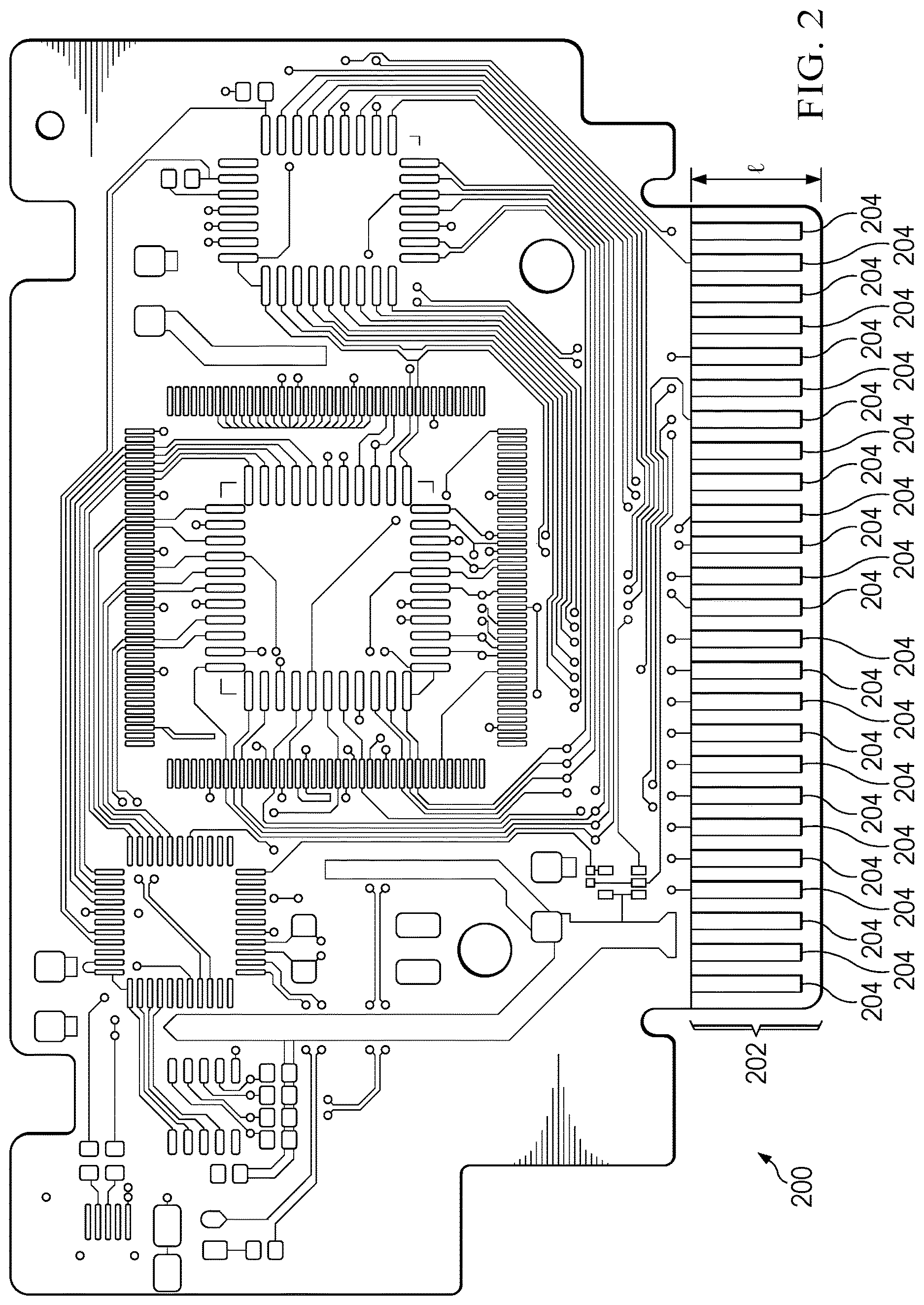 Patent US12621931 Figure 2 – Guided pad structures formed in circuit board
